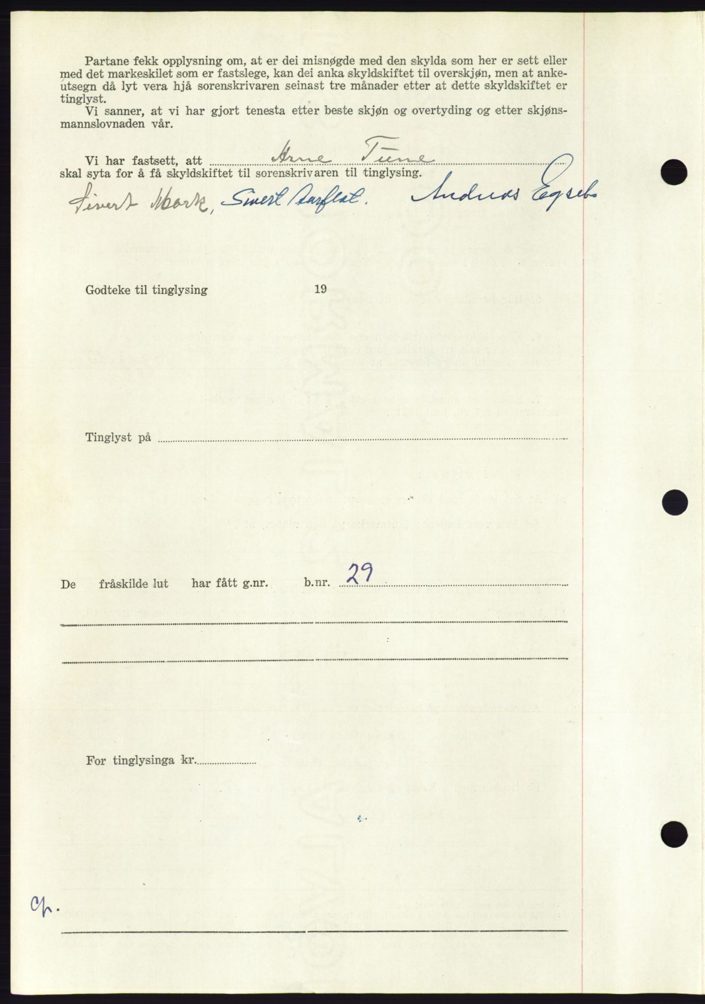 Søre Sunnmøre sorenskriveri, AV/SAT-A-4122/1/2/2C/L0094: Pantebok nr. 20A, 1953-1953, Dagboknr: 137/1953
