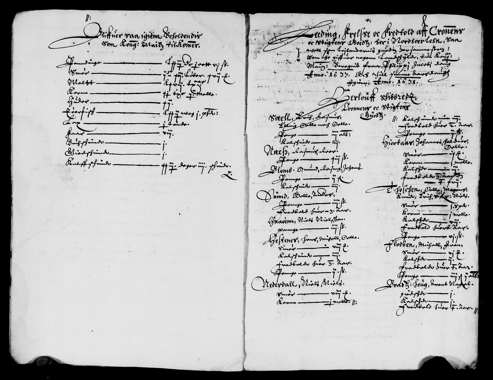 Rentekammeret inntil 1814, Reviderte regnskaper, Lensregnskaper, AV/RA-EA-5023/R/Rb/Rbt/L0078: Bergenhus len, 1637-1638