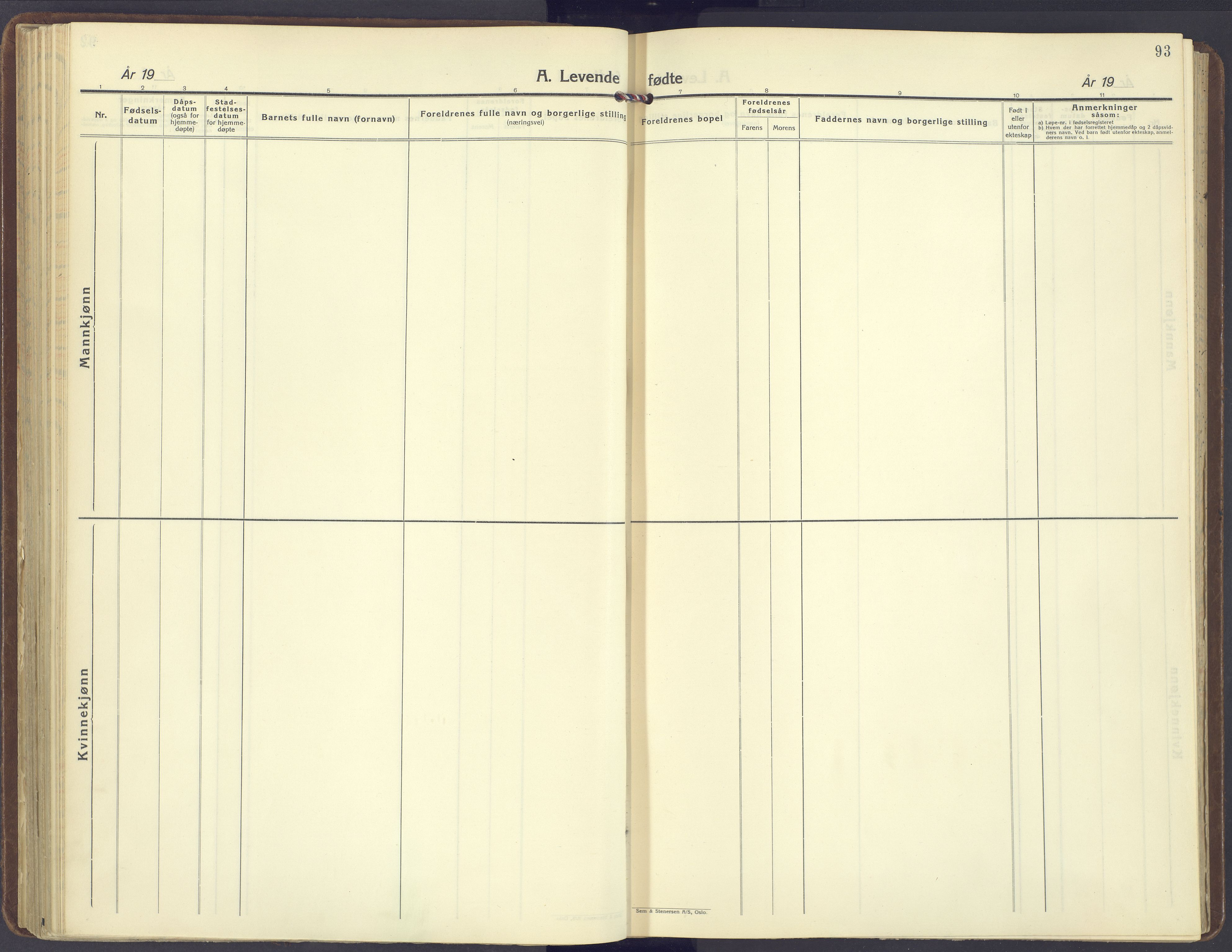 Romedal prestekontor, AV/SAH-PREST-004/K/L0014: Ministerialbok nr. 14, 1936-1949, s. 93