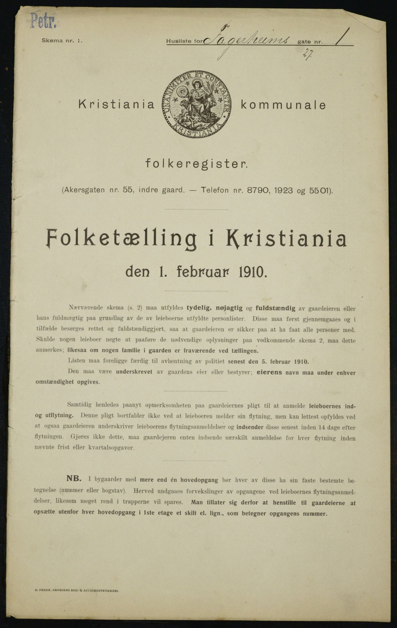 OBA, Kommunal folketelling 1.2.1910 for Kristiania, 1910, s. 21684