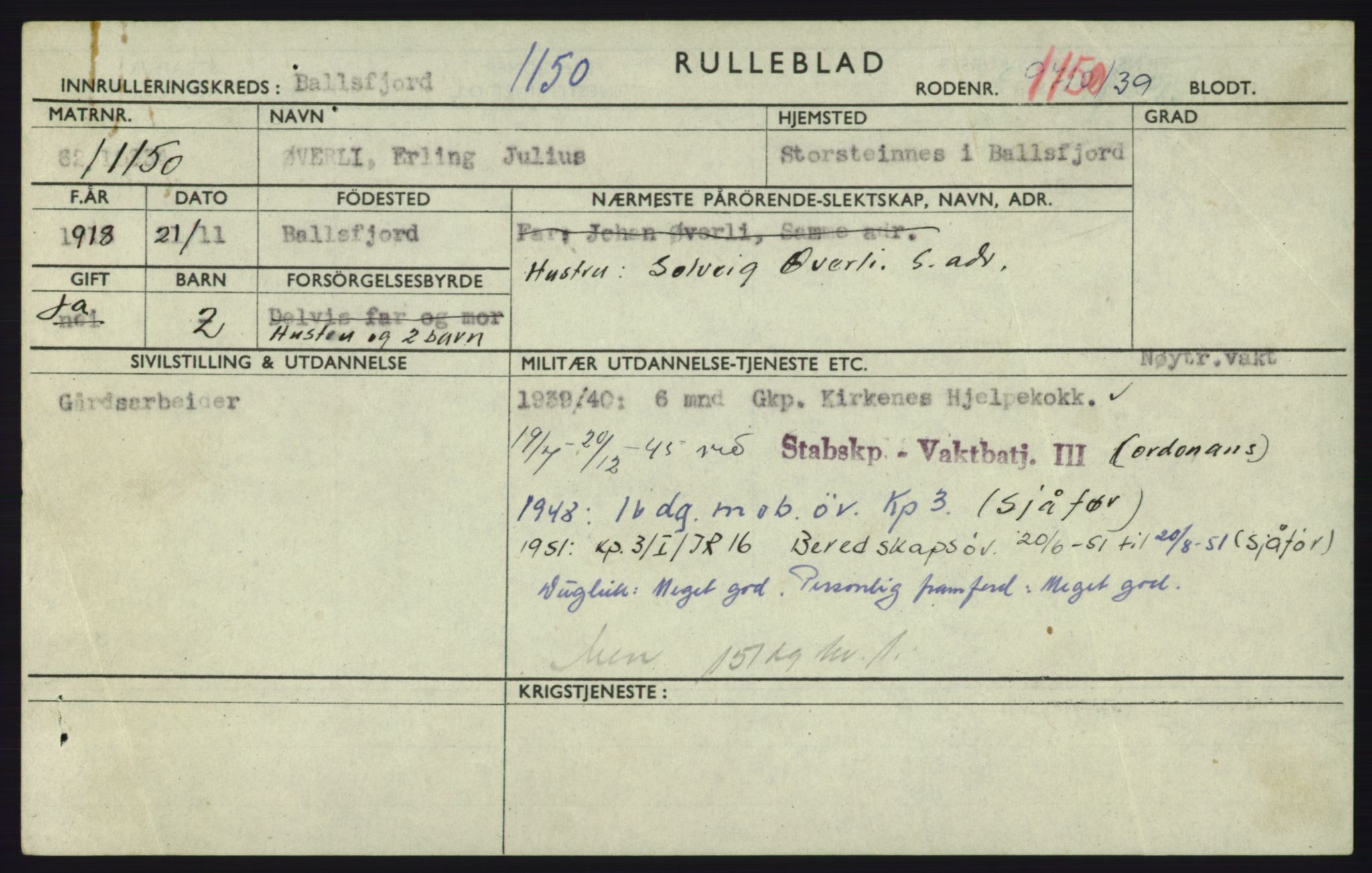 Forsvaret, Troms infanteriregiment nr. 16, AV/RA-RAFA-3146/P/Pa/L0023: Rulleblad for regimentets menige mannskaper, årsklasse 1939, 1939, s. 1337