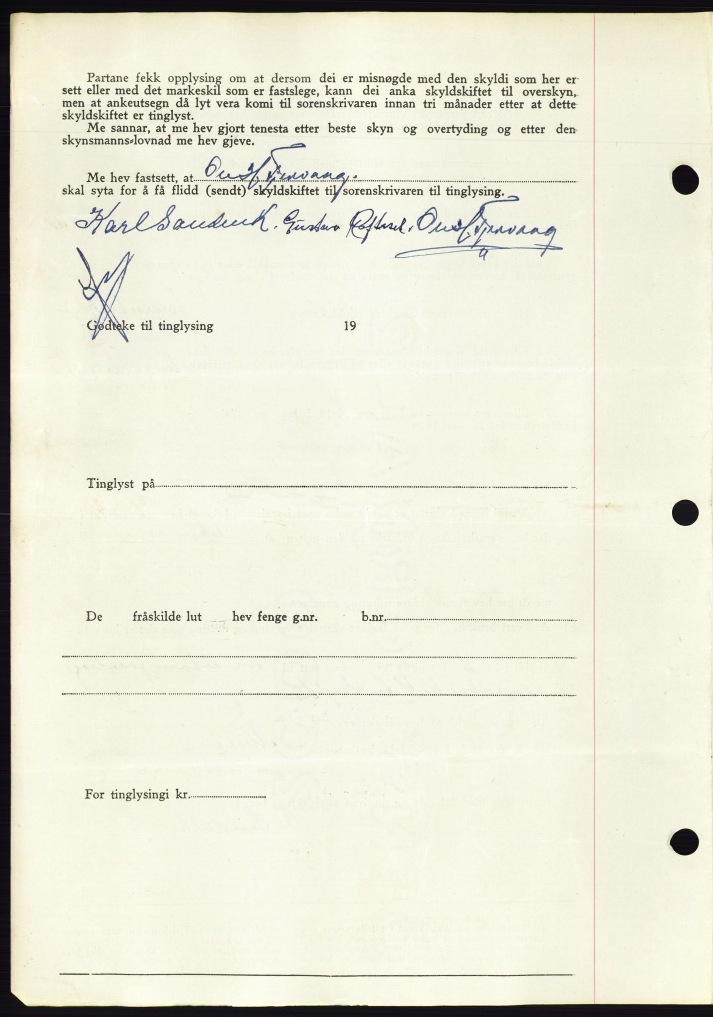 Søre Sunnmøre sorenskriveri, AV/SAT-A-4122/1/2/2C/L0081: Pantebok nr. 7A, 1947-1948, Dagboknr: 1662/1947