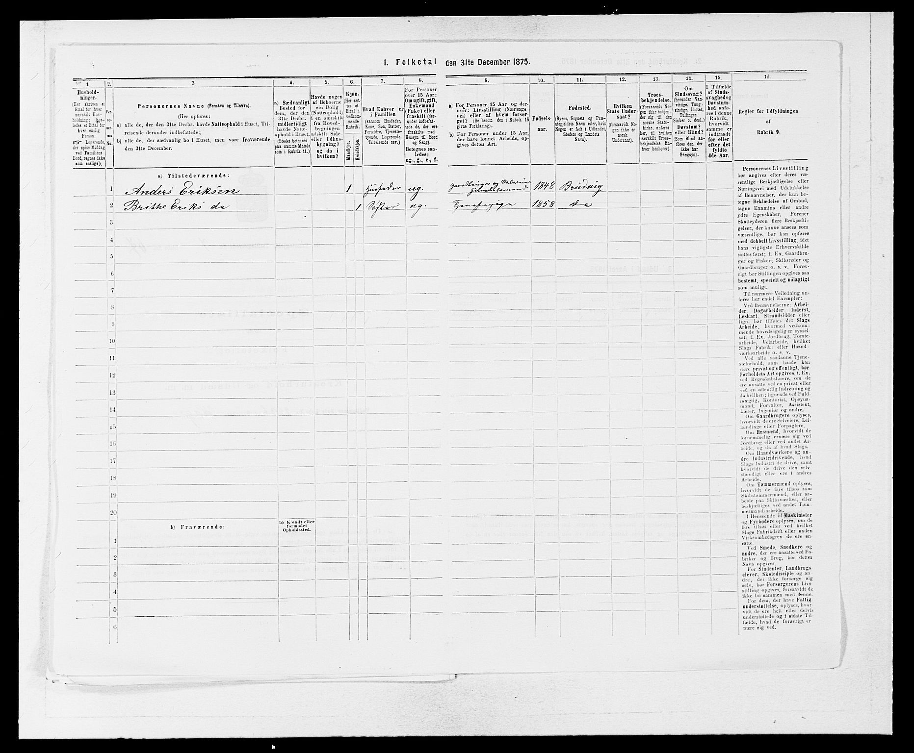 SAB, Folketelling 1875 for 1243P Os prestegjeld, 1875, s. 1034