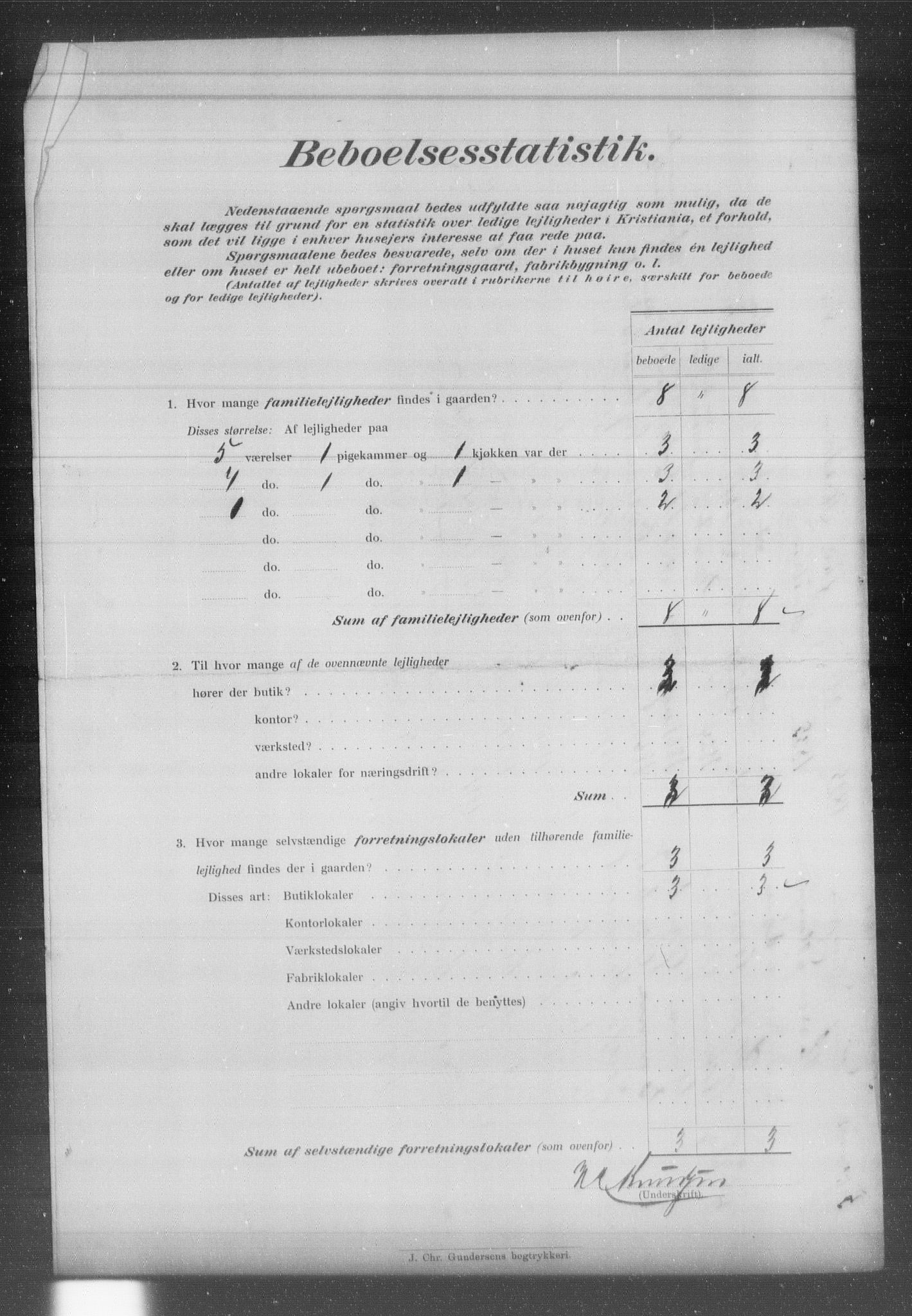 OBA, Kommunal folketelling 31.12.1903 for Kristiania kjøpstad, 1903, s. 7963