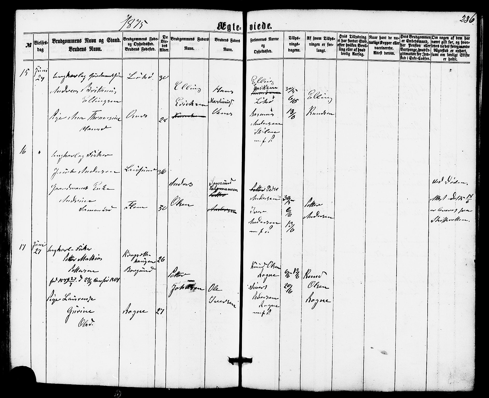 Ministerialprotokoller, klokkerbøker og fødselsregistre - Møre og Romsdal, AV/SAT-A-1454/536/L0498: Ministerialbok nr. 536A07, 1862-1875, s. 236