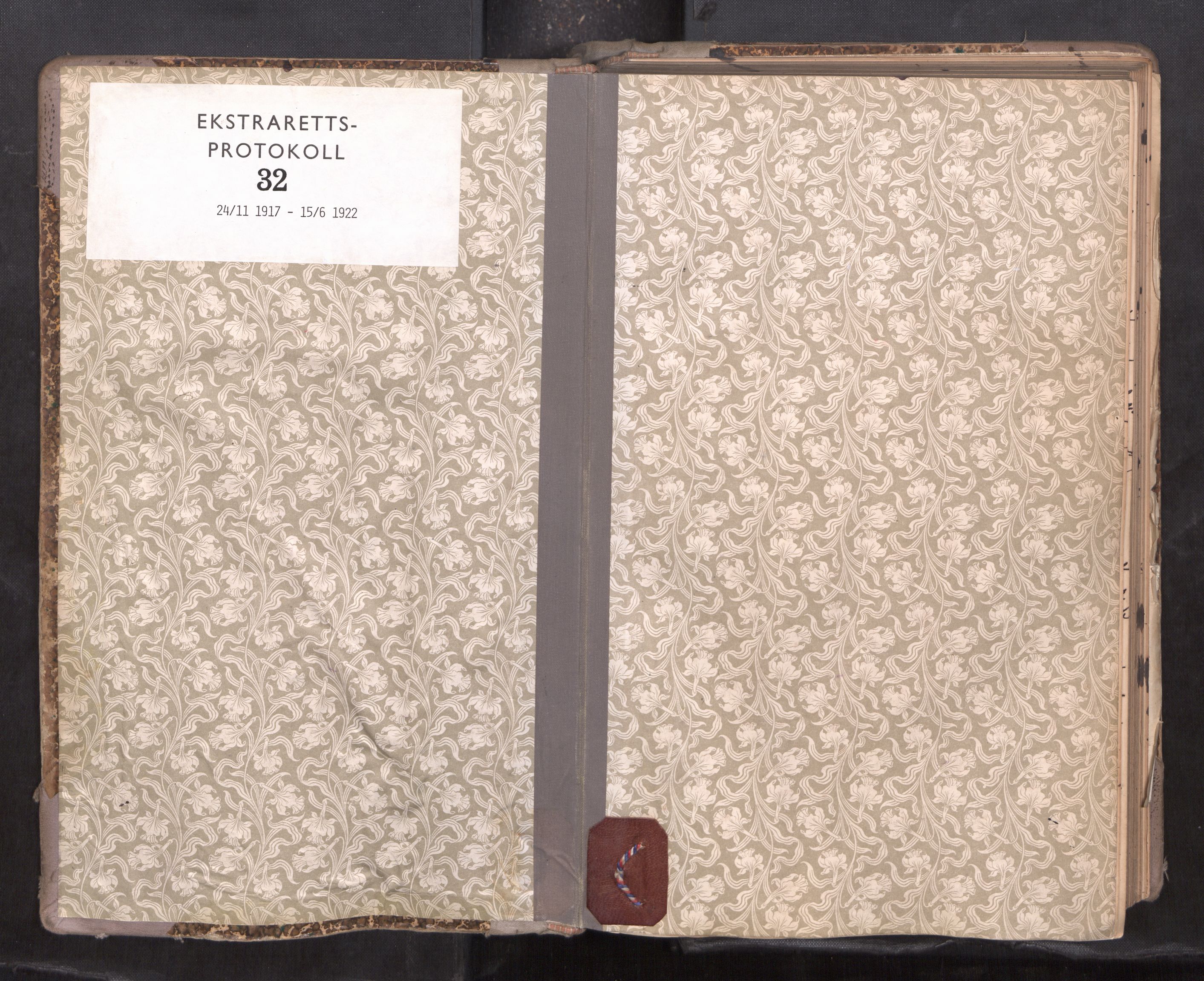 Vesterålen sorenskriveri, SAT/A-4180/1/1/1B/L0032: Ekstrarettsprotokoll, 1917-1922