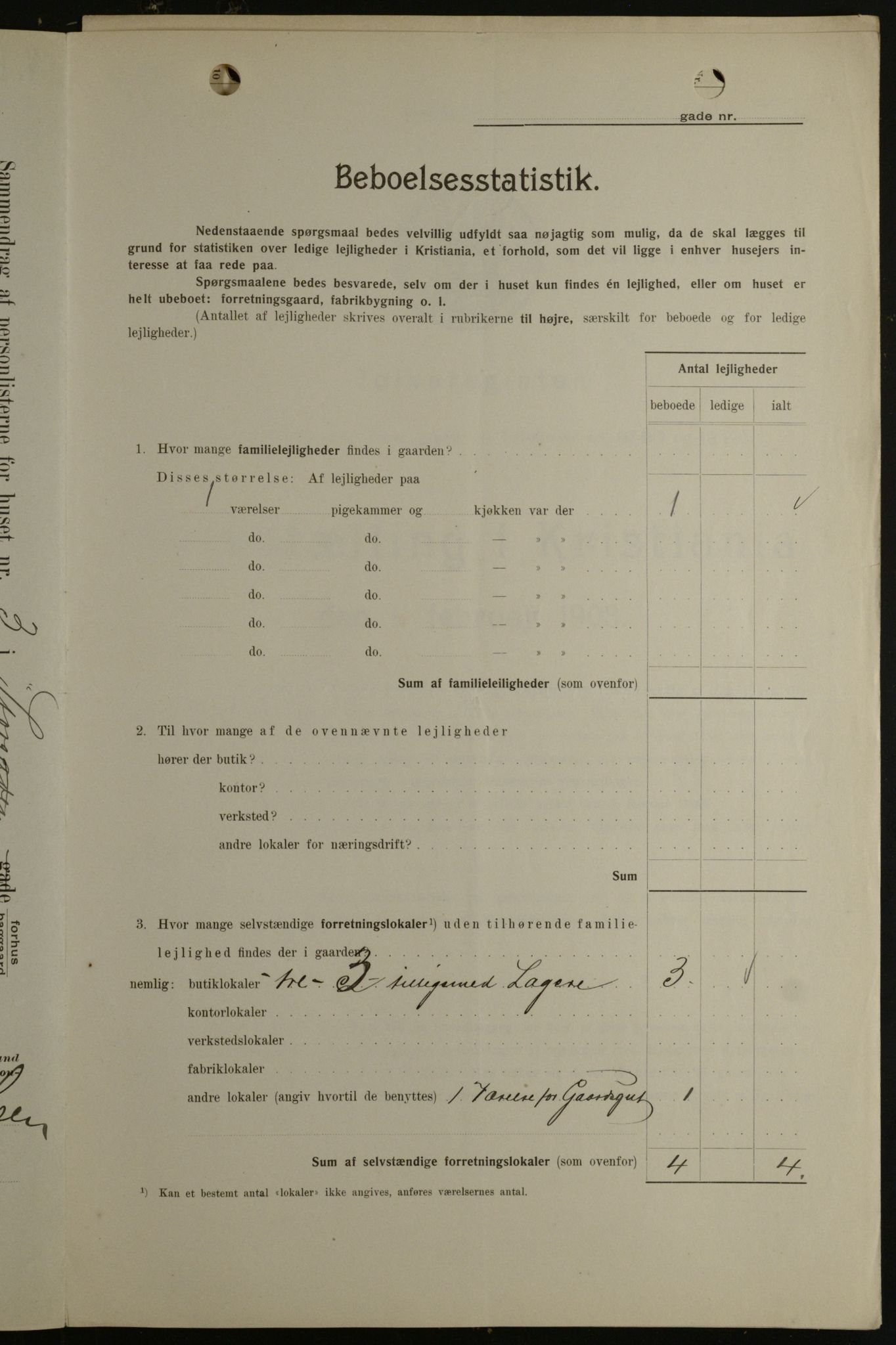 OBA, Kommunal folketelling 1.2.1908 for Kristiania kjøpstad, 1908, s. 92473