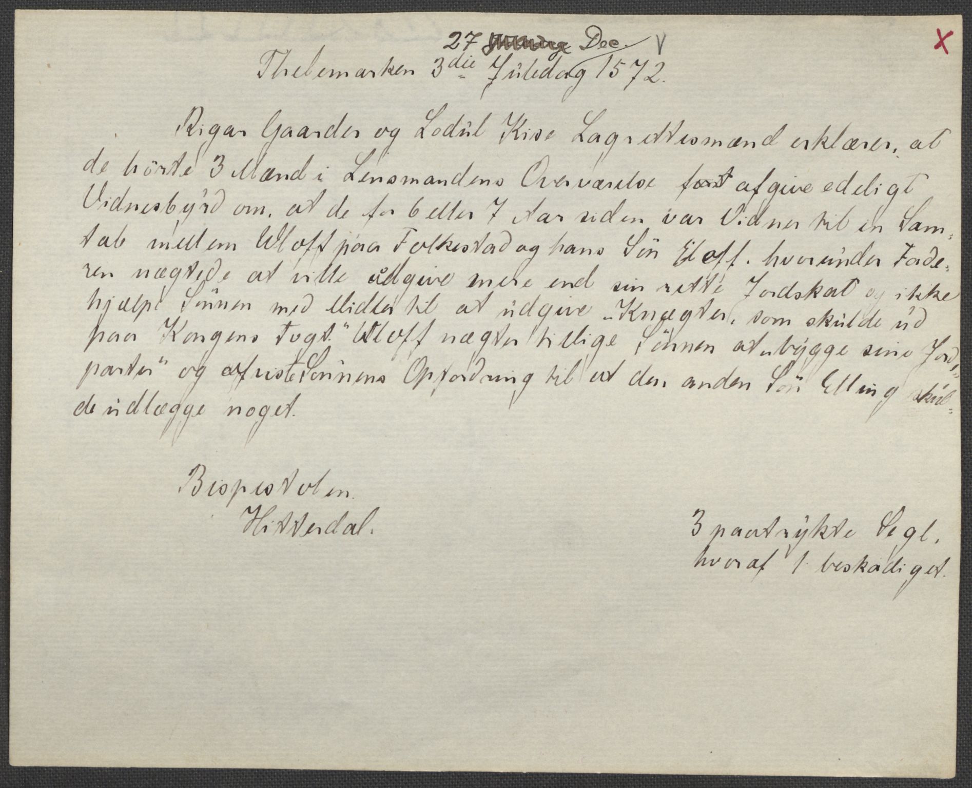 Riksarkivets diplomsamling, AV/RA-EA-5965/F15/L0028: Prestearkiv - Telemark, 1572-1769, s. 9