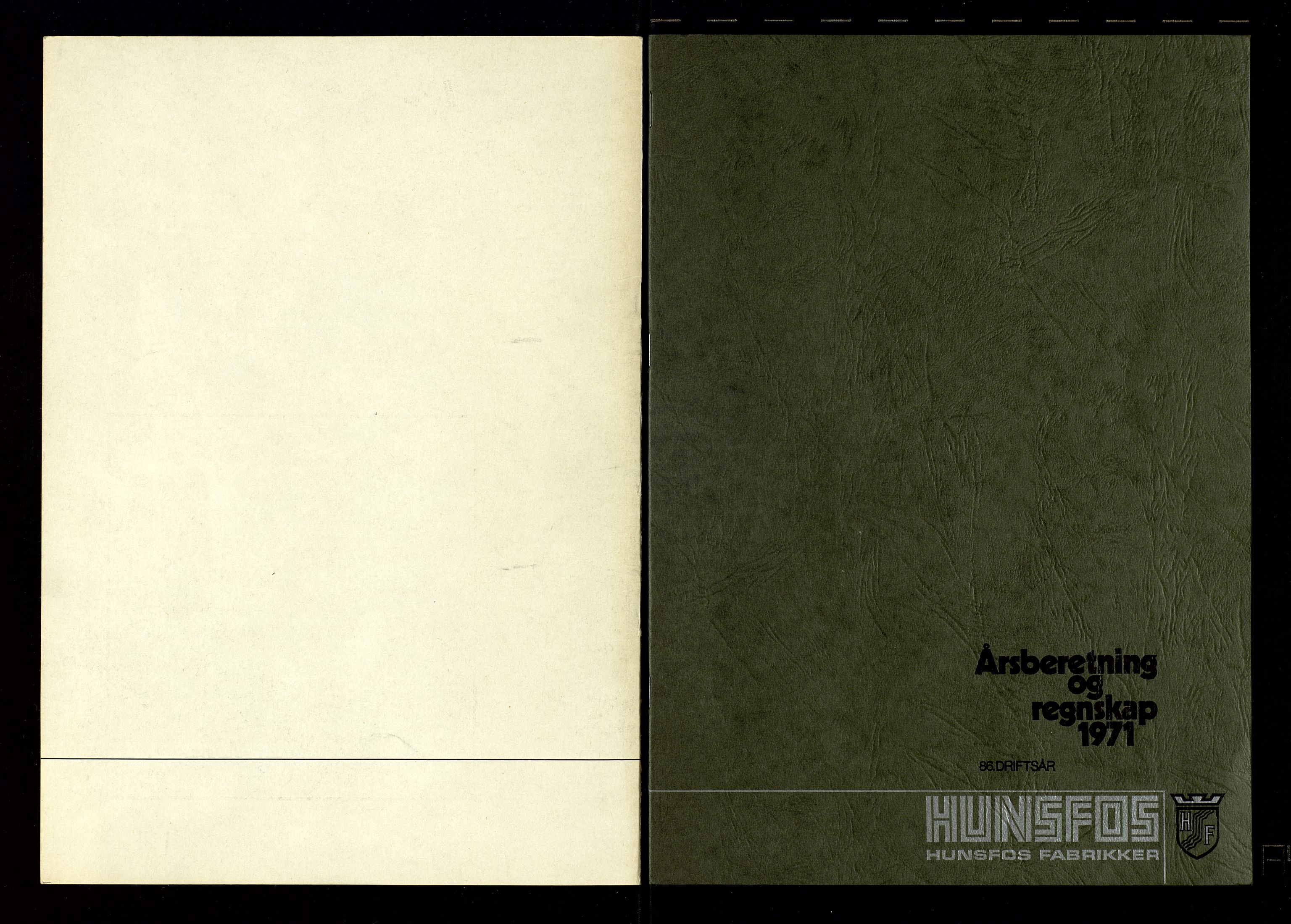 Hunsfos fabrikker, AV/SAK-D/1440/01/L0001/0003: Vedtekter, anmeldelser og årsberetninger / Årsberetninger og regnskap, 1918-1989, s. 330