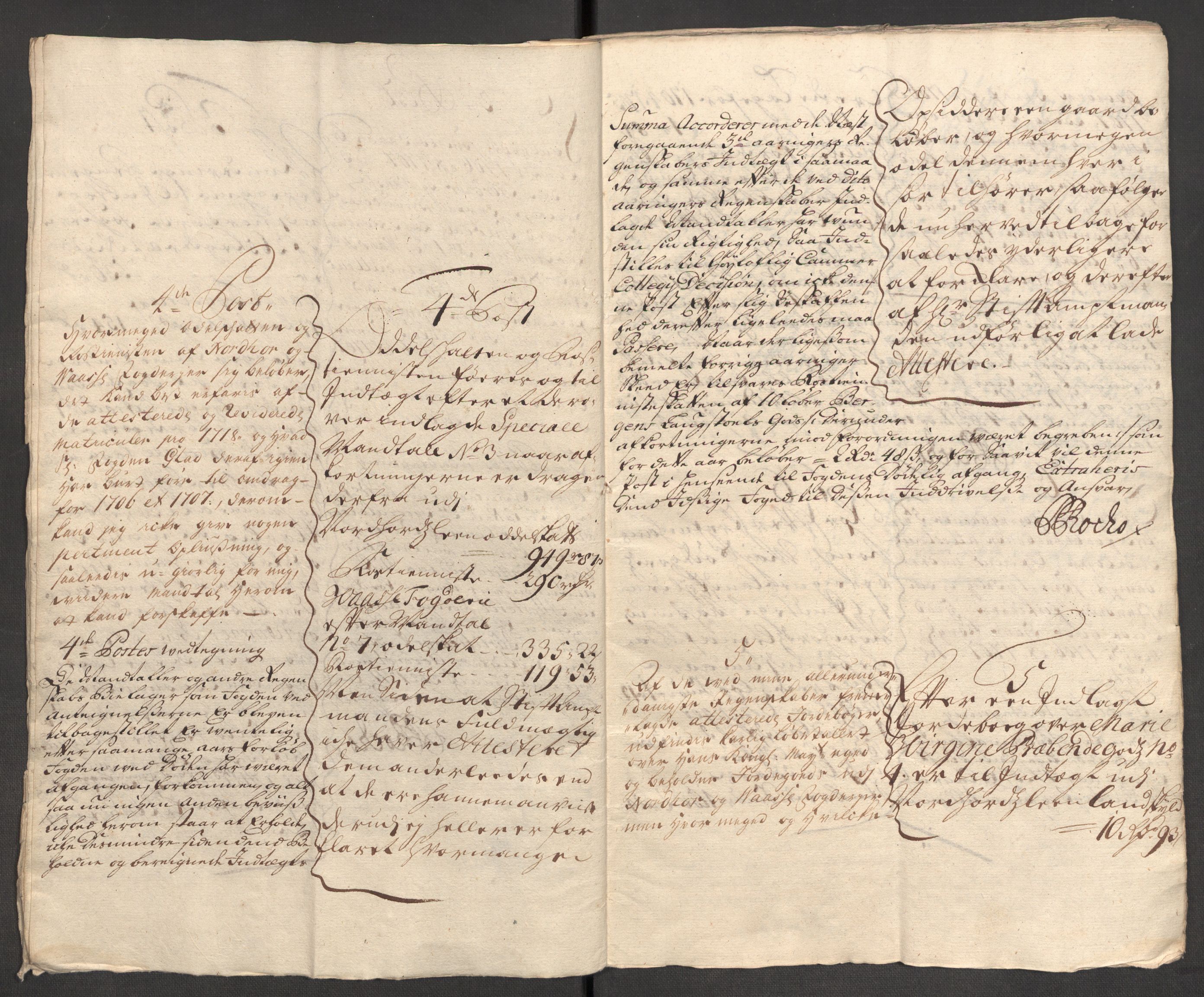 Rentekammeret inntil 1814, Reviderte regnskaper, Fogderegnskap, AV/RA-EA-4092/R51/L3188: Fogderegnskap Nordhordland og Voss, 1706-1707, s. 167