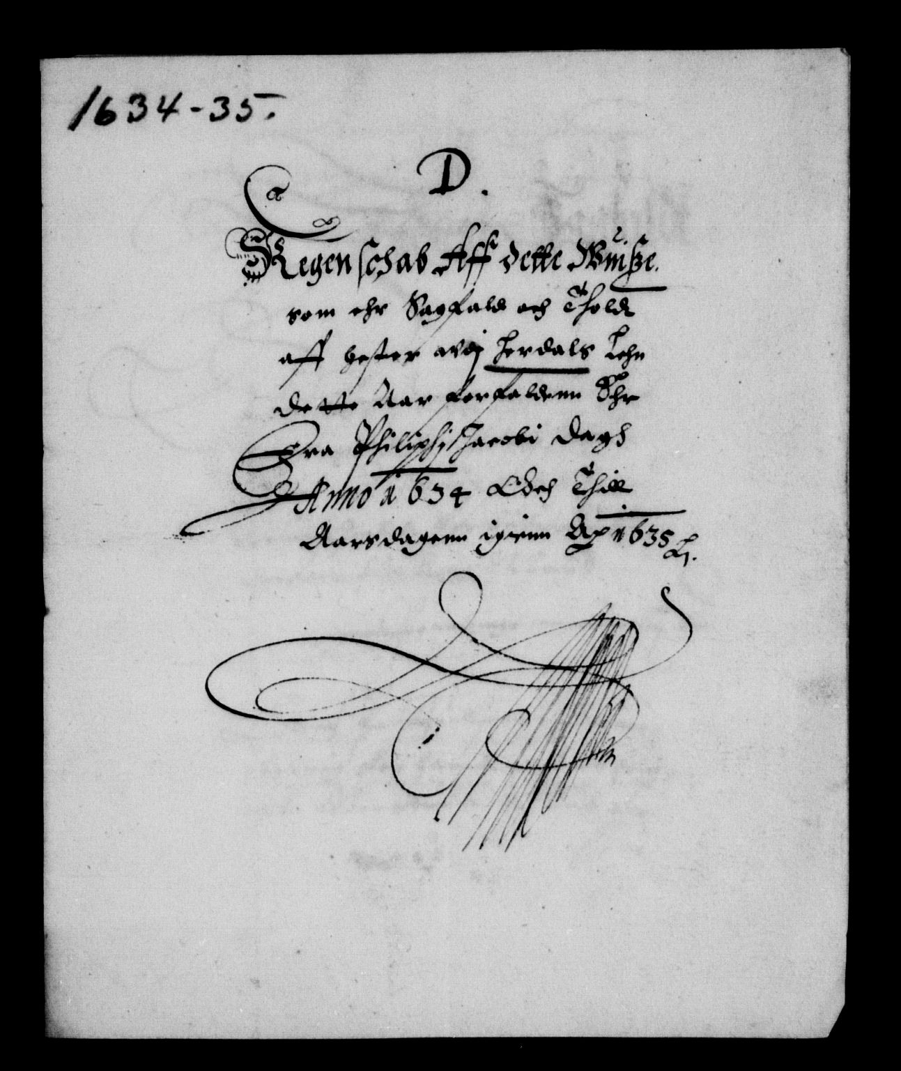 Rentekammeret inntil 1814, Reviderte regnskaper, Lensregnskaper, AV/RA-EA-5023/R/Rb/Rbw/L0055: Trondheim len, 1634-1635