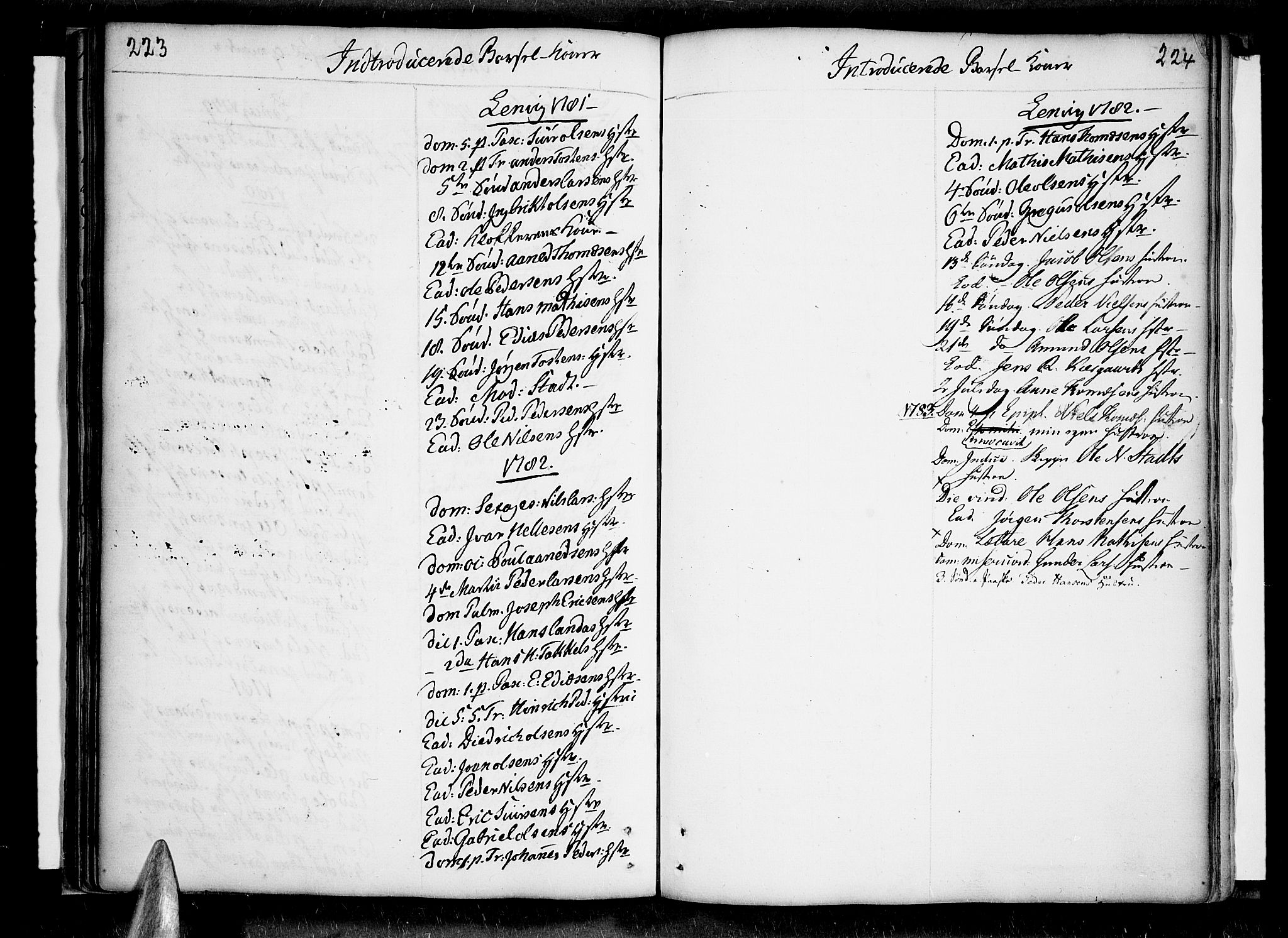 Lenvik sokneprestembete, AV/SATØ-S-1310/H/Ha/Haa/L0001kirke: Ministerialbok nr. 1, 1753-1783, s. 223-224