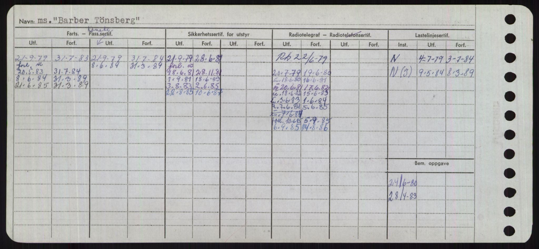 Sjøfartsdirektoratet med forløpere, Skipsmålingen, AV/RA-S-1627/H/Hd/L0003: Fartøy, B-Bev, s. 250