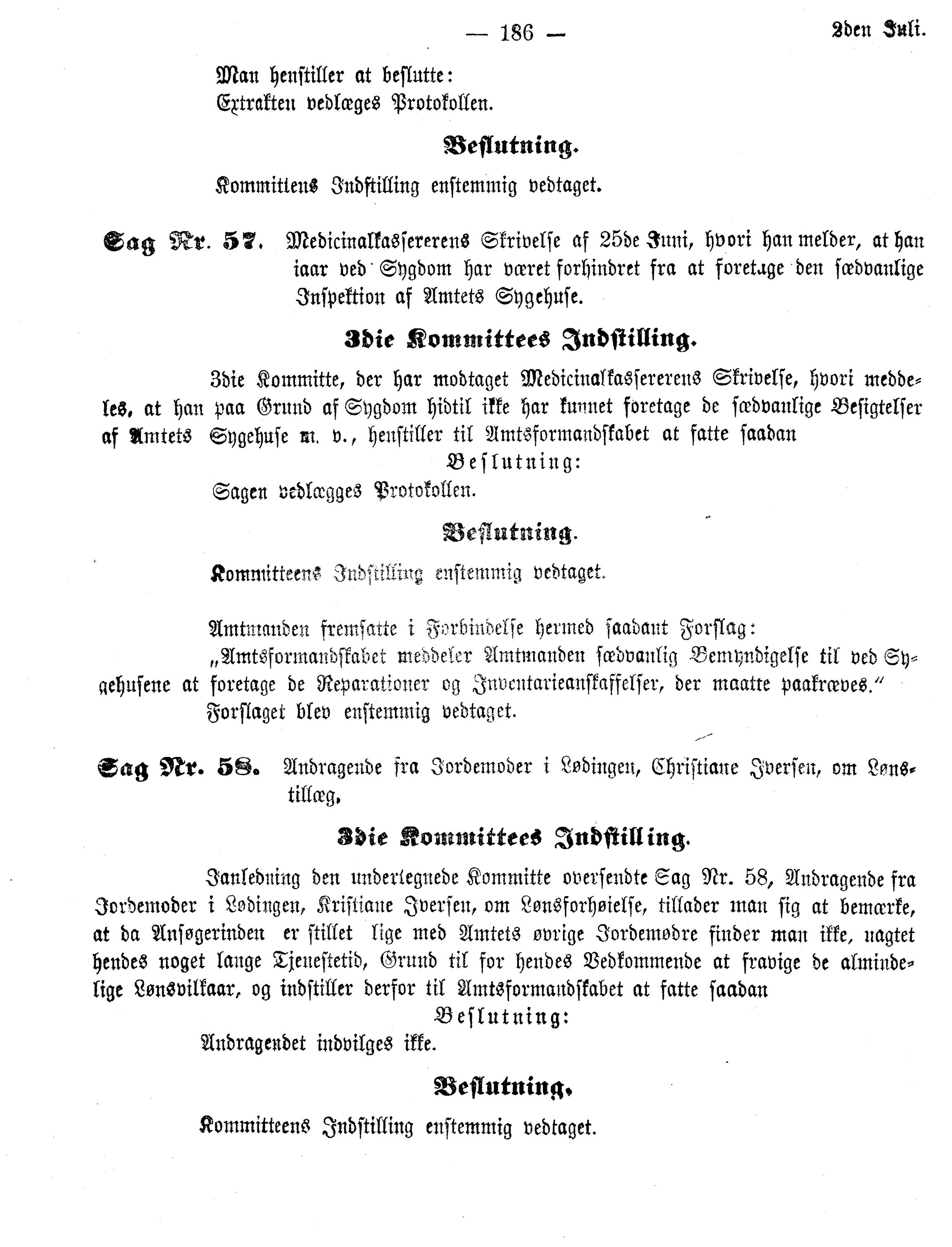 Nordland Fylkeskommune. Fylkestinget, AIN/NFK-17/176/A/Ac/L0010: Fylkestingsforhandlinger 1874-1880, 1874-1880