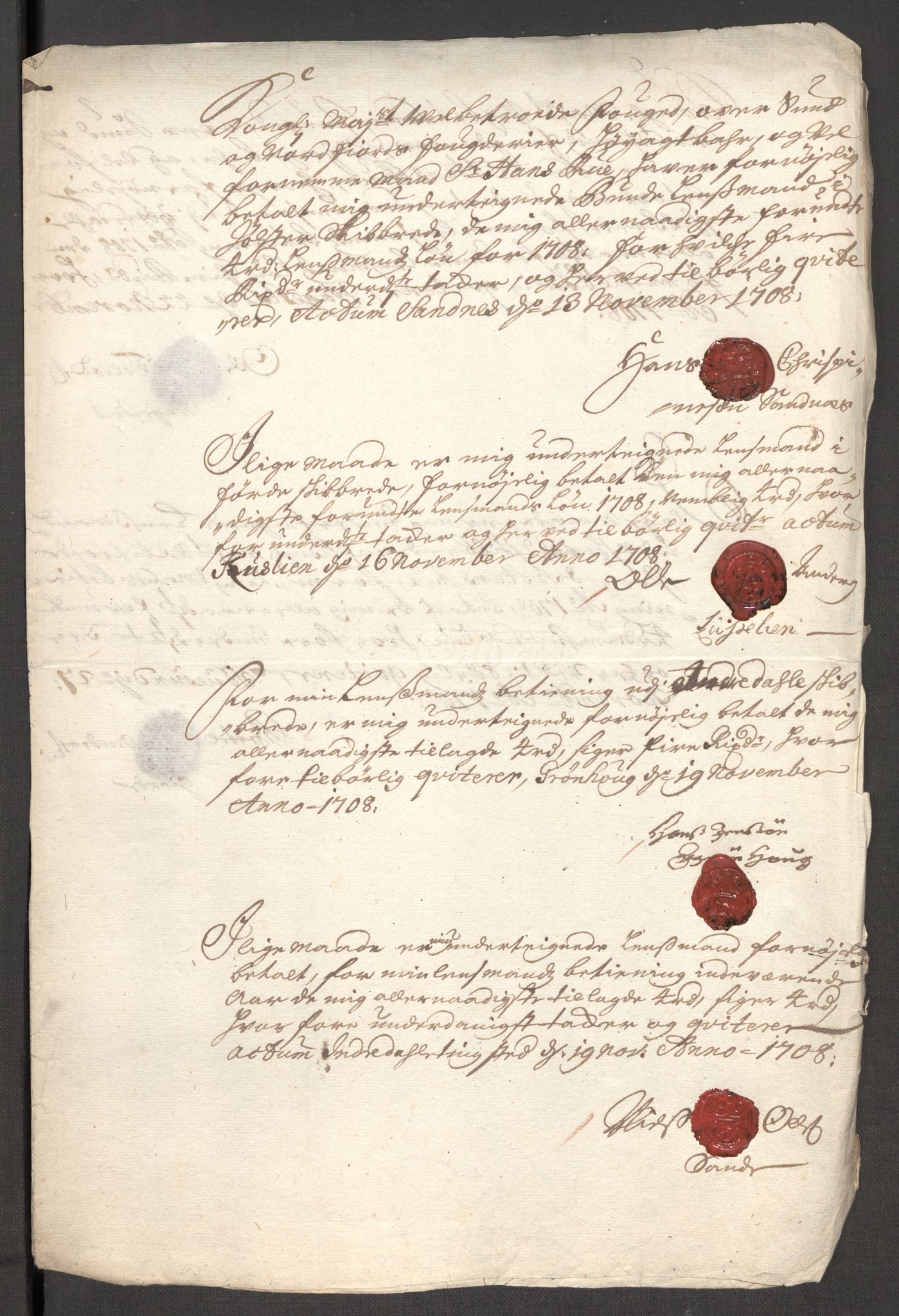 Rentekammeret inntil 1814, Reviderte regnskaper, Fogderegnskap, RA/EA-4092/R53/L3431: Fogderegnskap Sunn- og Nordfjord, 1708, s. 206