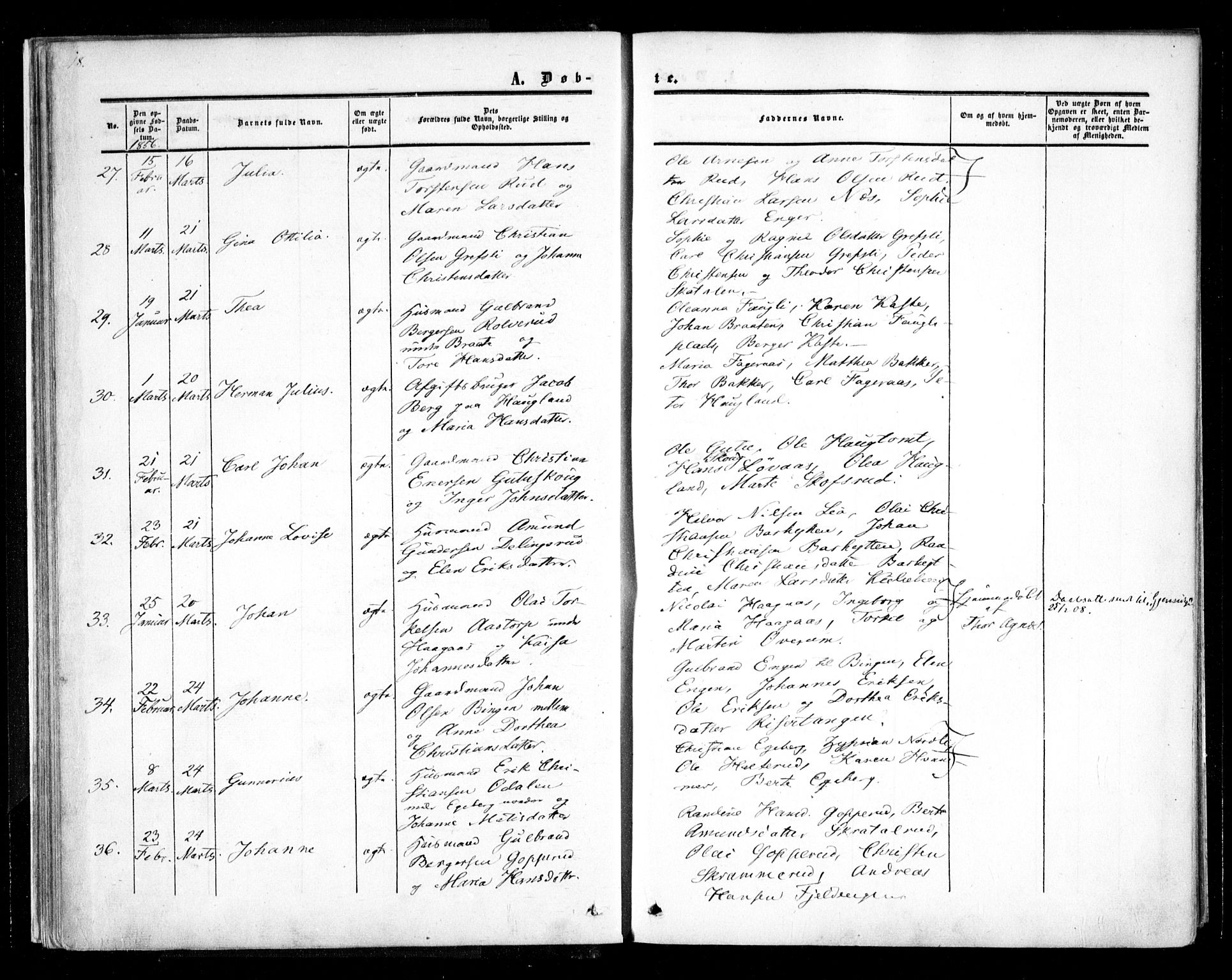 Trøgstad prestekontor Kirkebøker, AV/SAO-A-10925/F/Fa/L0008.a: Ministerialbok nr. I 8A, 1855-1864, s. 18
