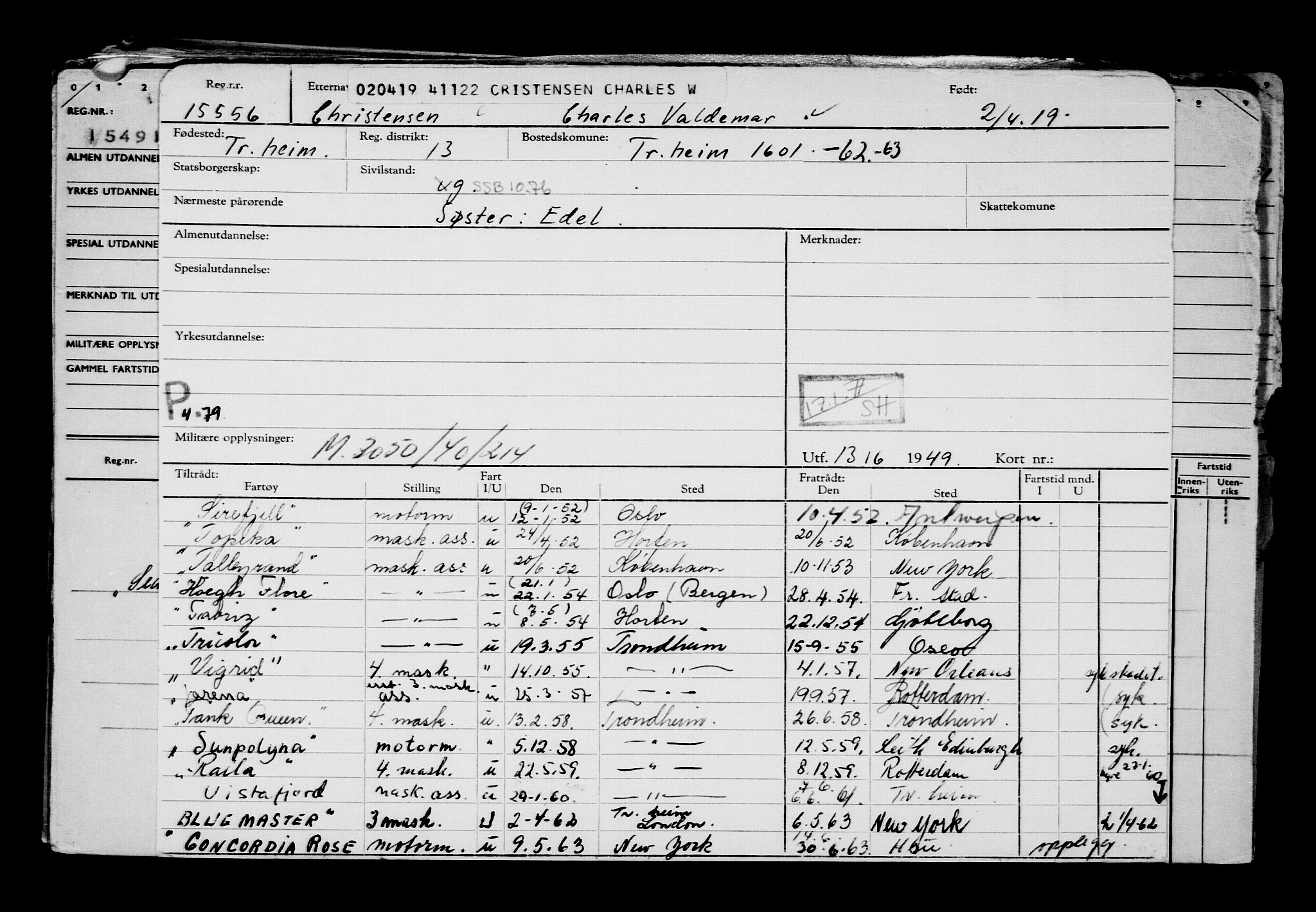 Direktoratet for sjømenn, AV/RA-S-3545/G/Gb/L0167: Hovedkort, 1919, s. 526