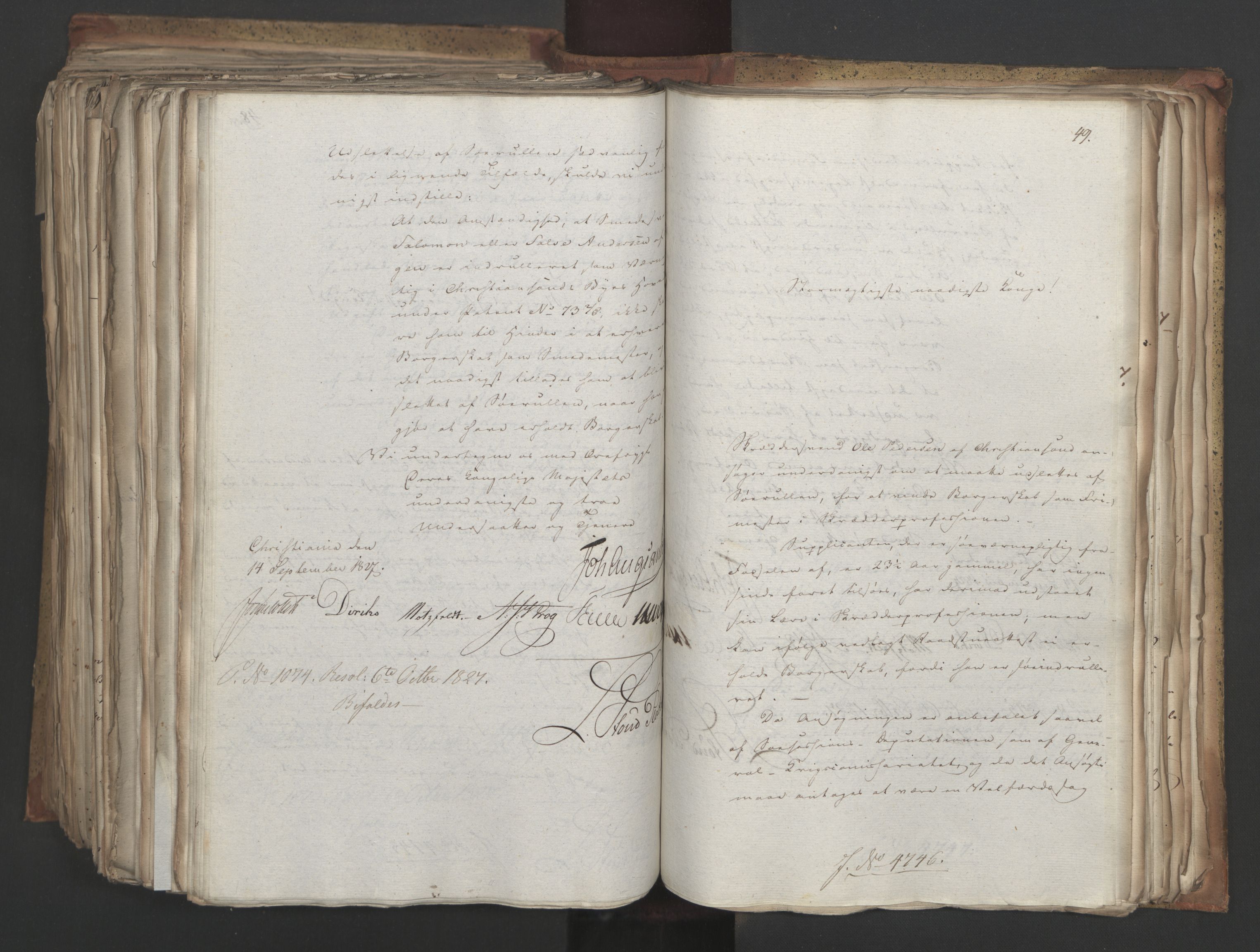 Statsrådsavdelingen i Stockholm, AV/RA-S-1003/D/Da/L0052: Regjeringsinnstillinger nr. 4566-4799, 1827, s. 535