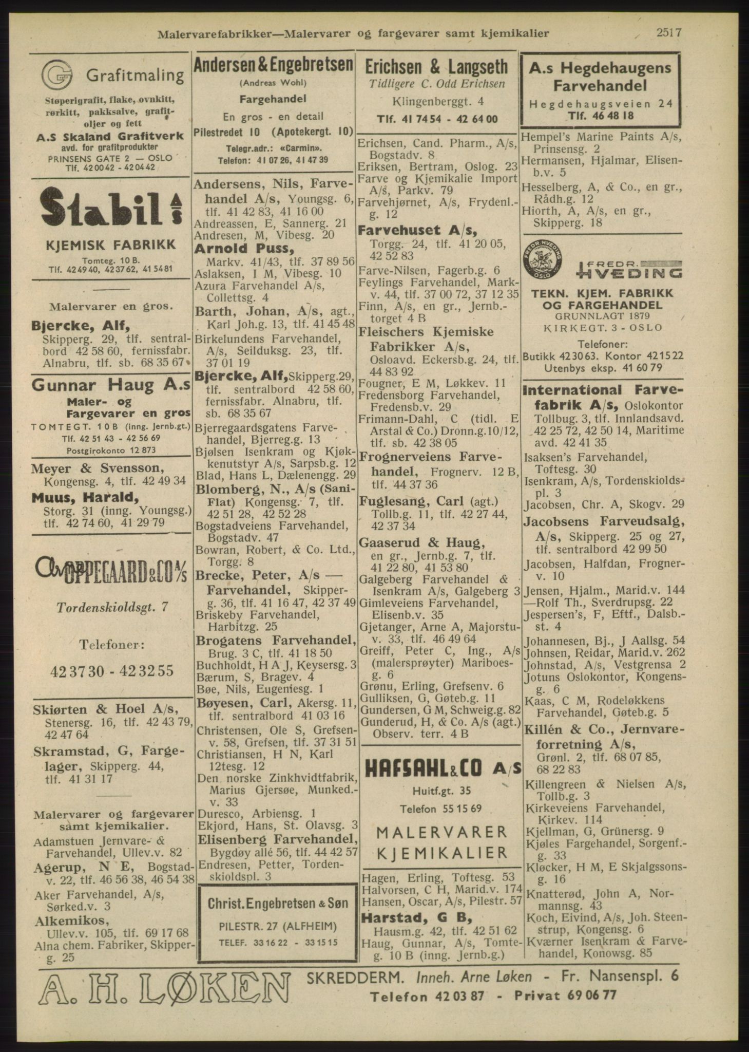 Kristiania/Oslo adressebok, PUBL/-, 1948, s. 2517
