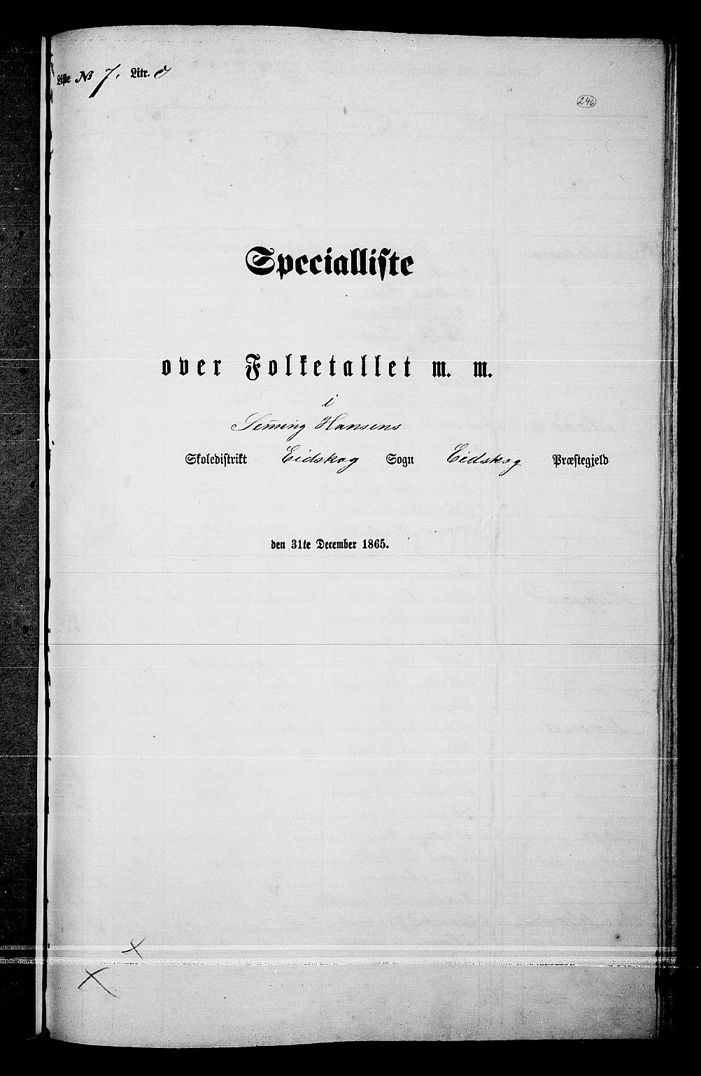 RA, Folketelling 1865 for 0420P Eidskog prestegjeld, 1865, s. 222