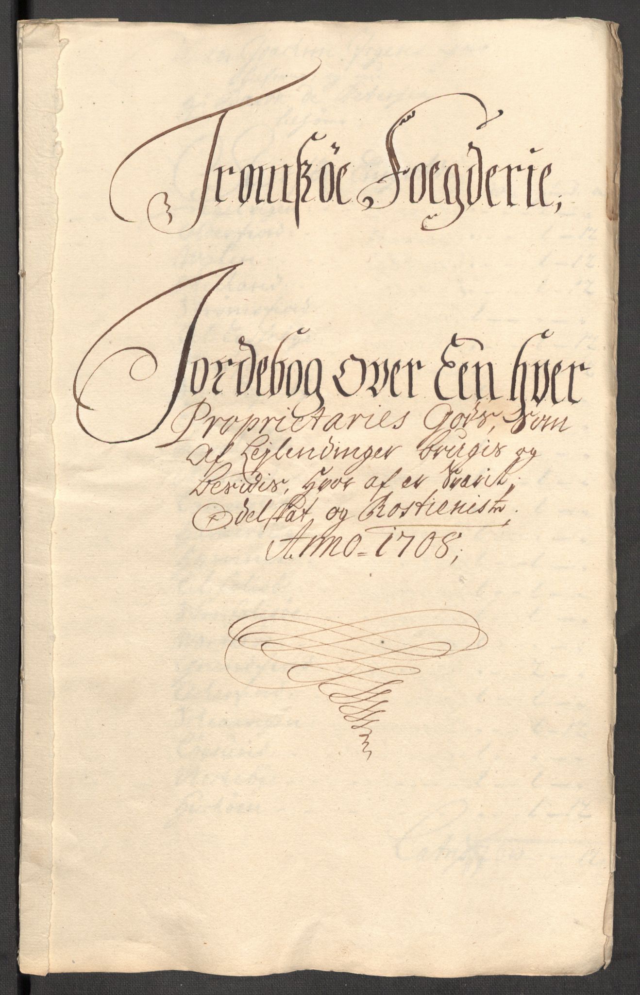 Rentekammeret inntil 1814, Reviderte regnskaper, Fogderegnskap, AV/RA-EA-4092/R68/L4757: Fogderegnskap Senja og Troms, 1708-1710, s. 63