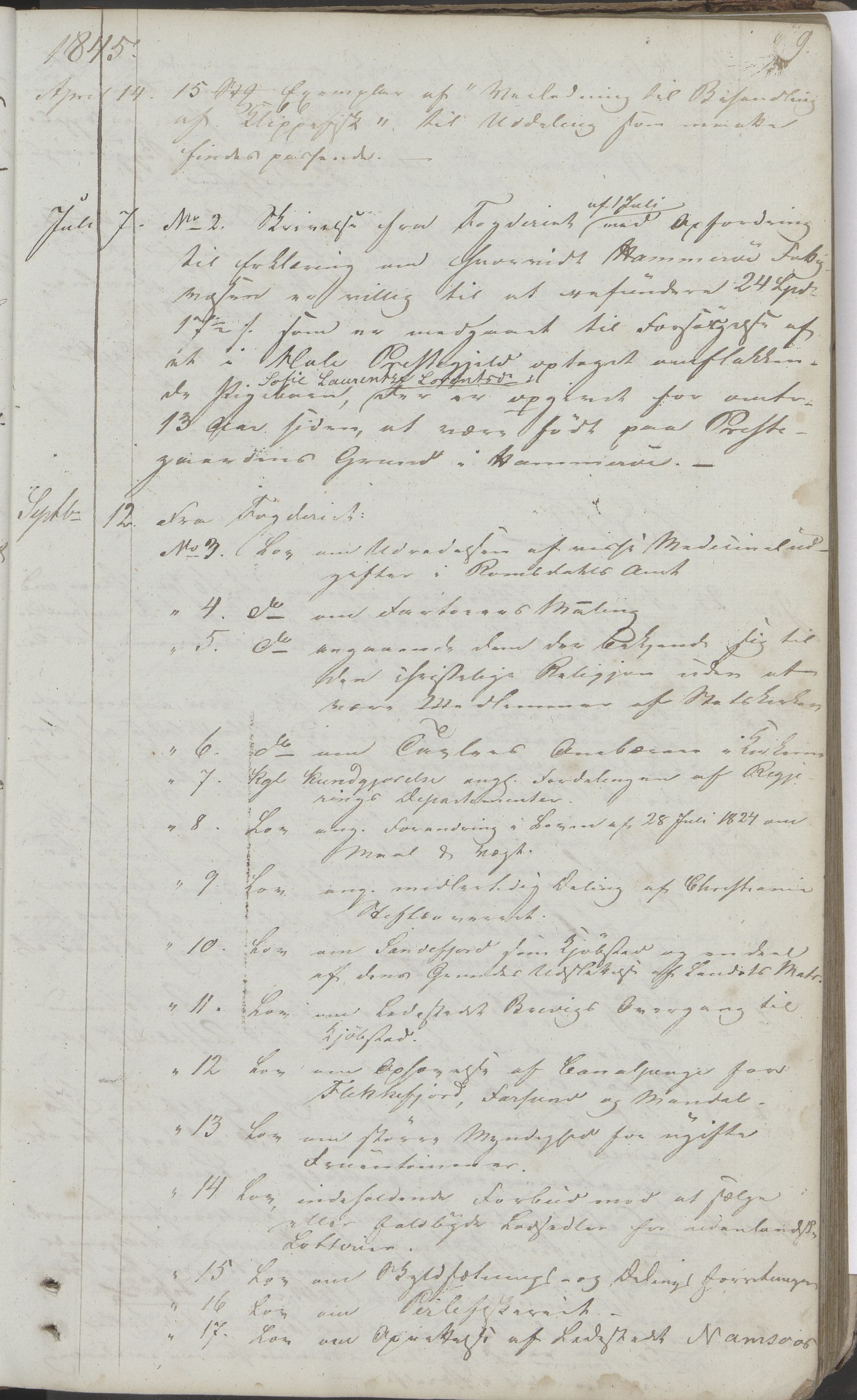 Hamarøy kommune. Formannskapet, AIN/K-18490.150/220/L0001: Protokoll, 1838-1904, s. 9