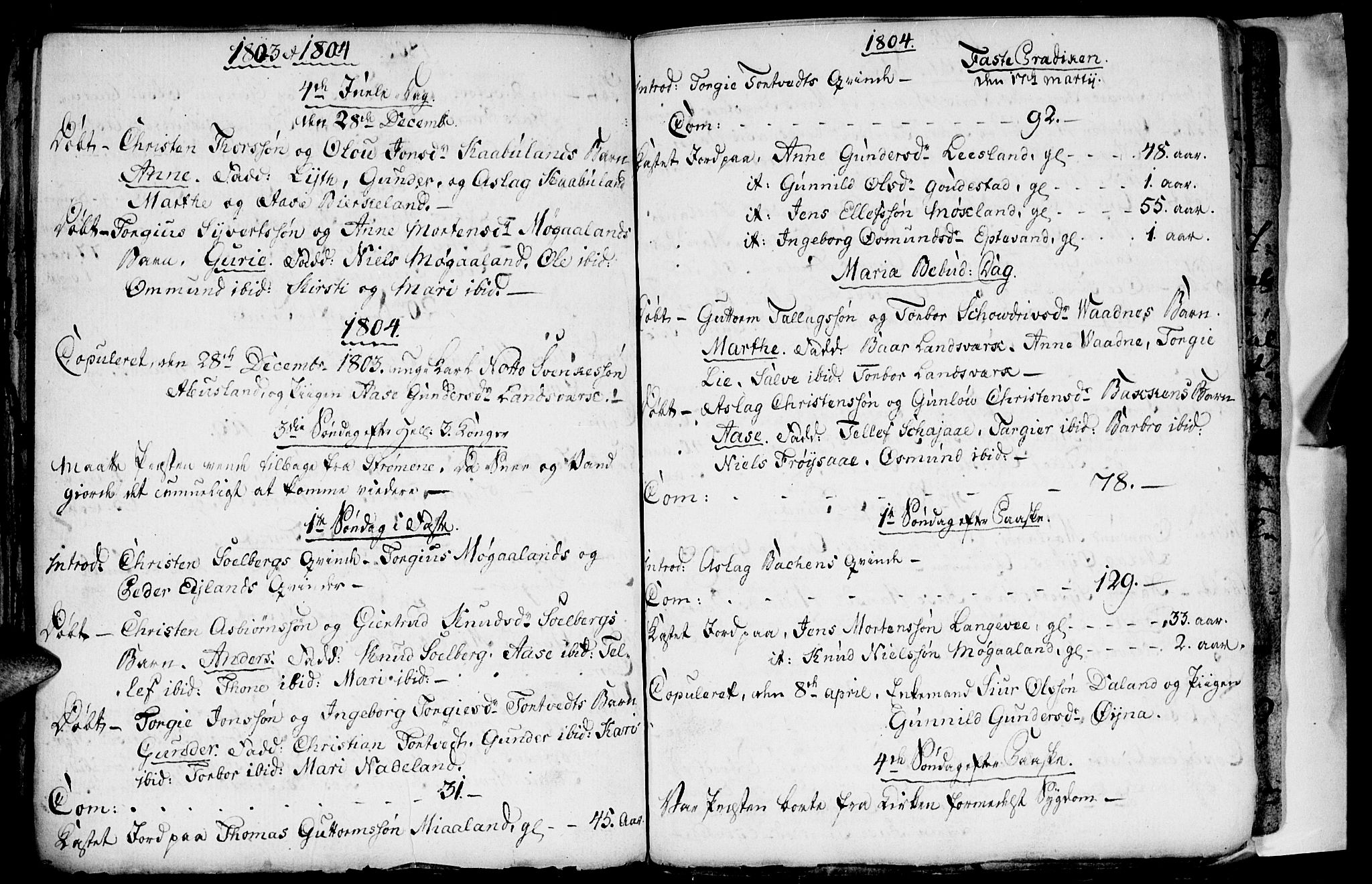 Evje sokneprestkontor, AV/SAK-1111-0008/F/Fa/Fac/L0002: Ministerialbok nr. A 2, 1765-1816, s. 144