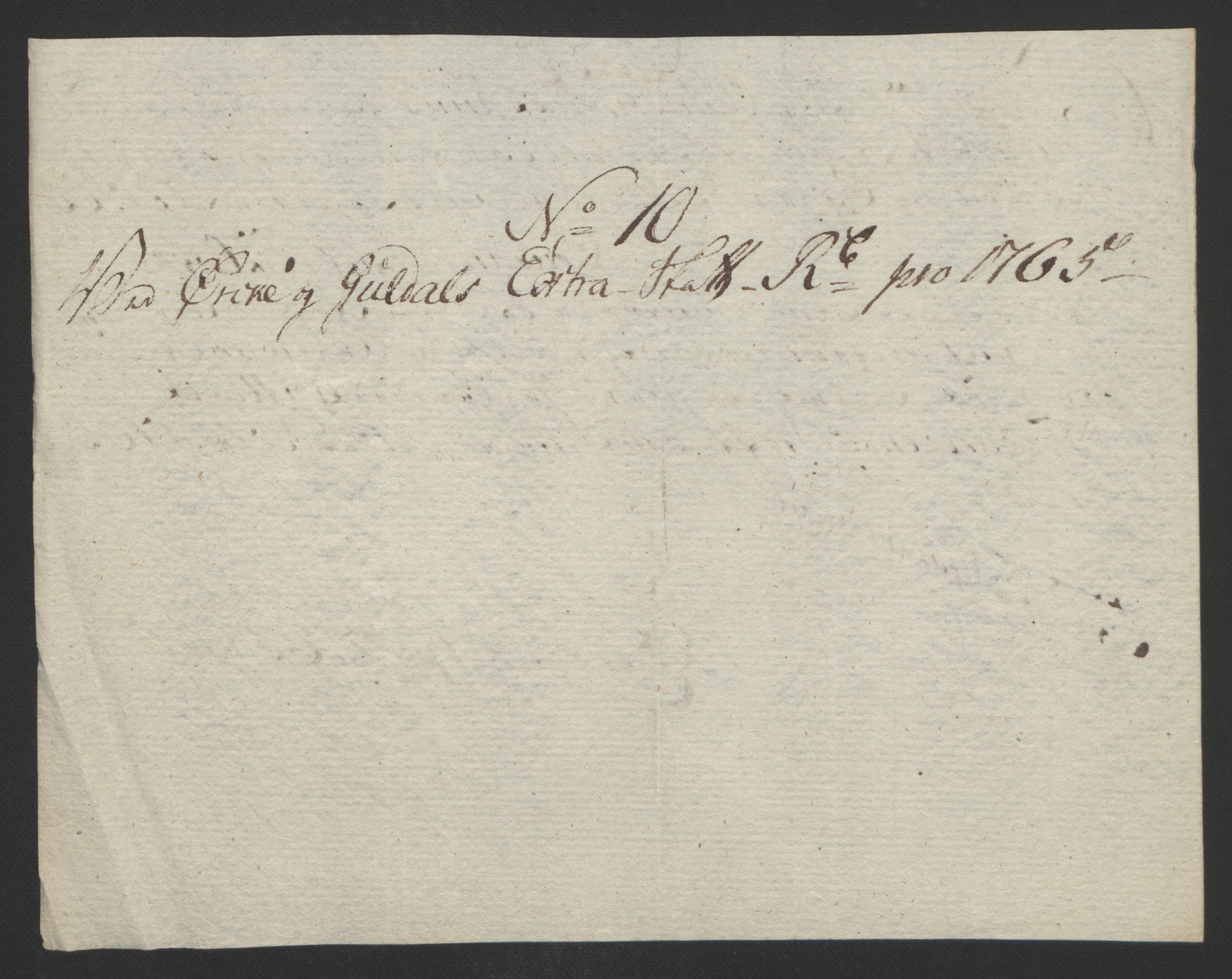 Rentekammeret inntil 1814, Reviderte regnskaper, Fogderegnskap, RA/EA-4092/R60/L4094: Ekstraskatten Orkdal og Gauldal, 1762-1765, s. 288