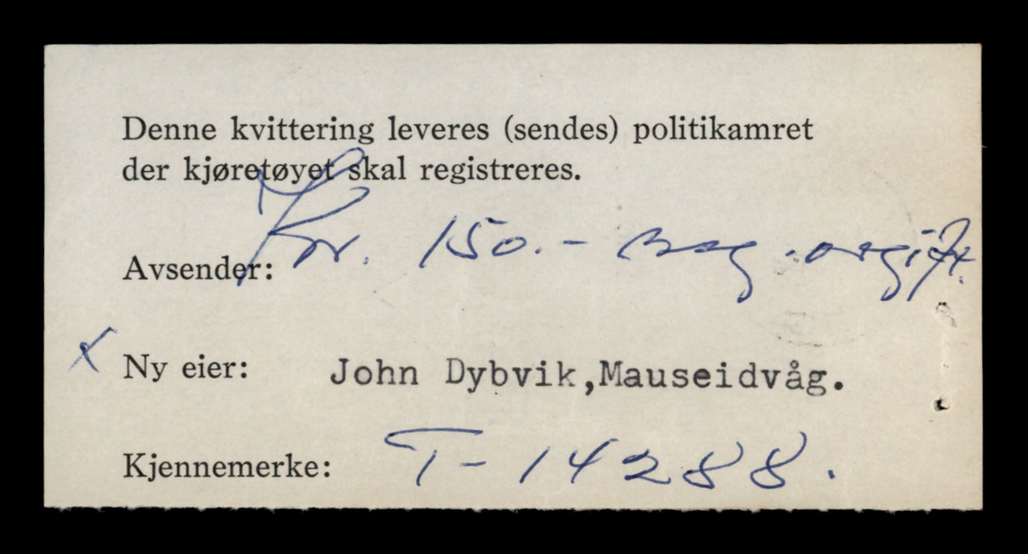 Møre og Romsdal vegkontor - Ålesund trafikkstasjon, AV/SAT-A-4099/F/Fe/L0044: Registreringskort for kjøretøy T 14205 - T 14319, 1927-1998, s. 2434