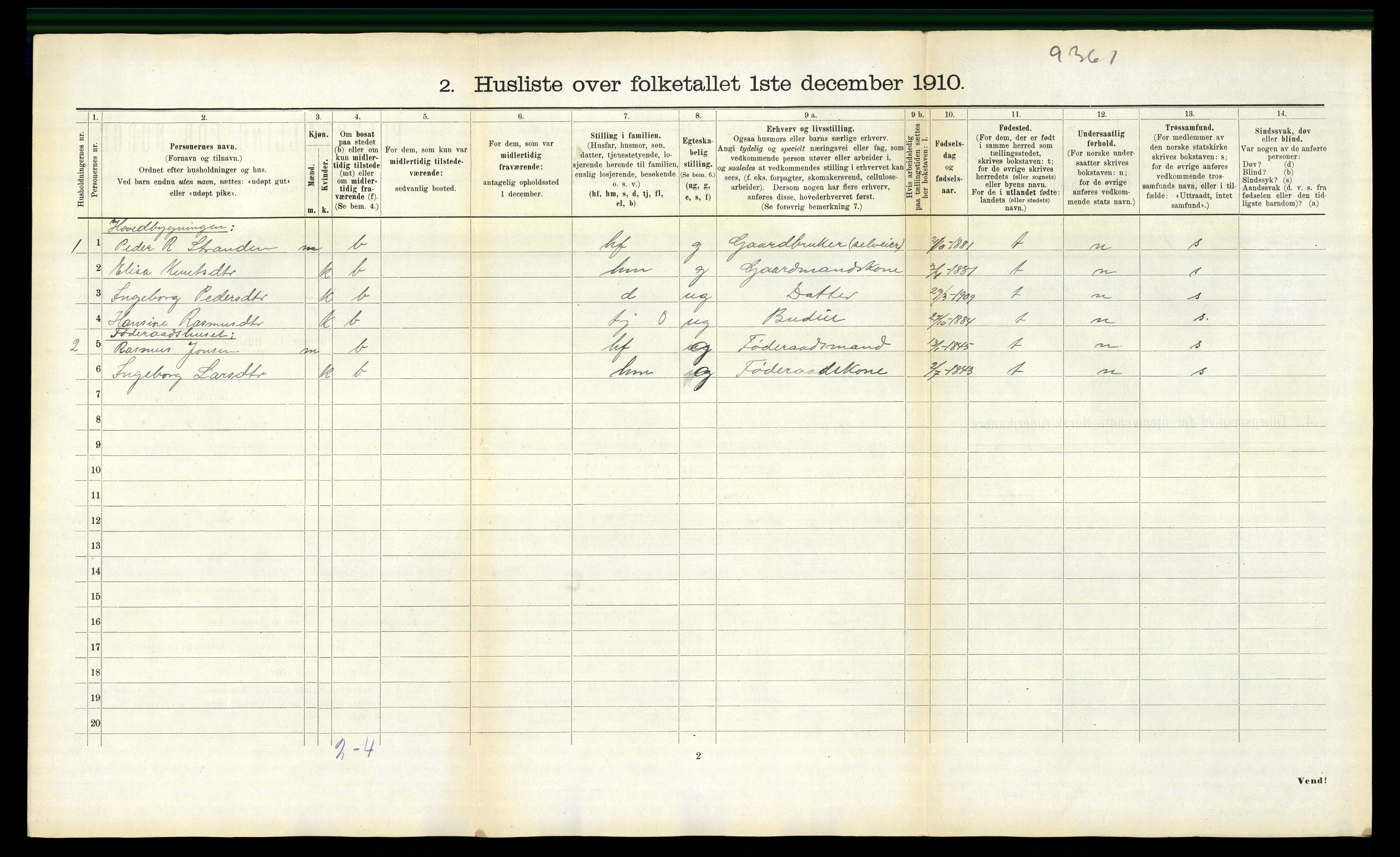 RA, Folketelling 1910 for 1519 Volda herred, 1910, s. 1469