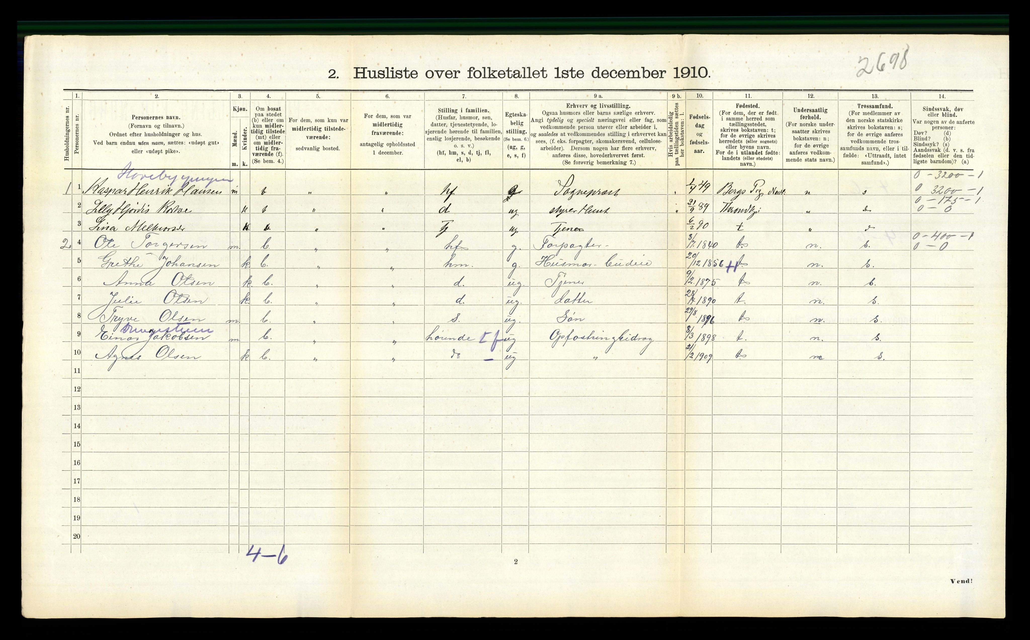 RA, Folketelling 1910 for 1630 Aa herred, 1910, s. 553