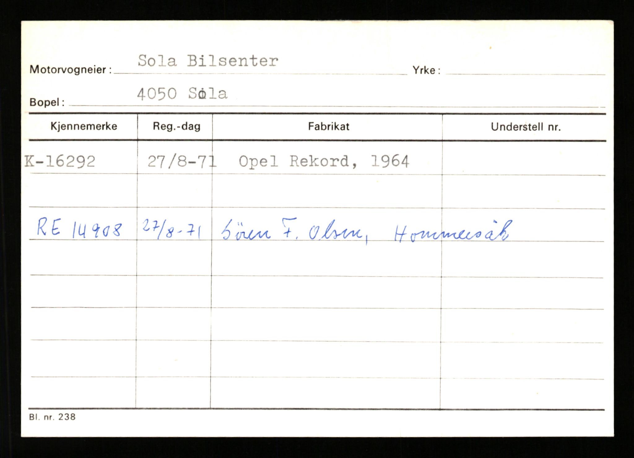 Stavanger trafikkstasjon, AV/SAST-A-101942/0/G/L0004: Registreringsnummer: 15497 - 22957, 1930-1971, s. 417