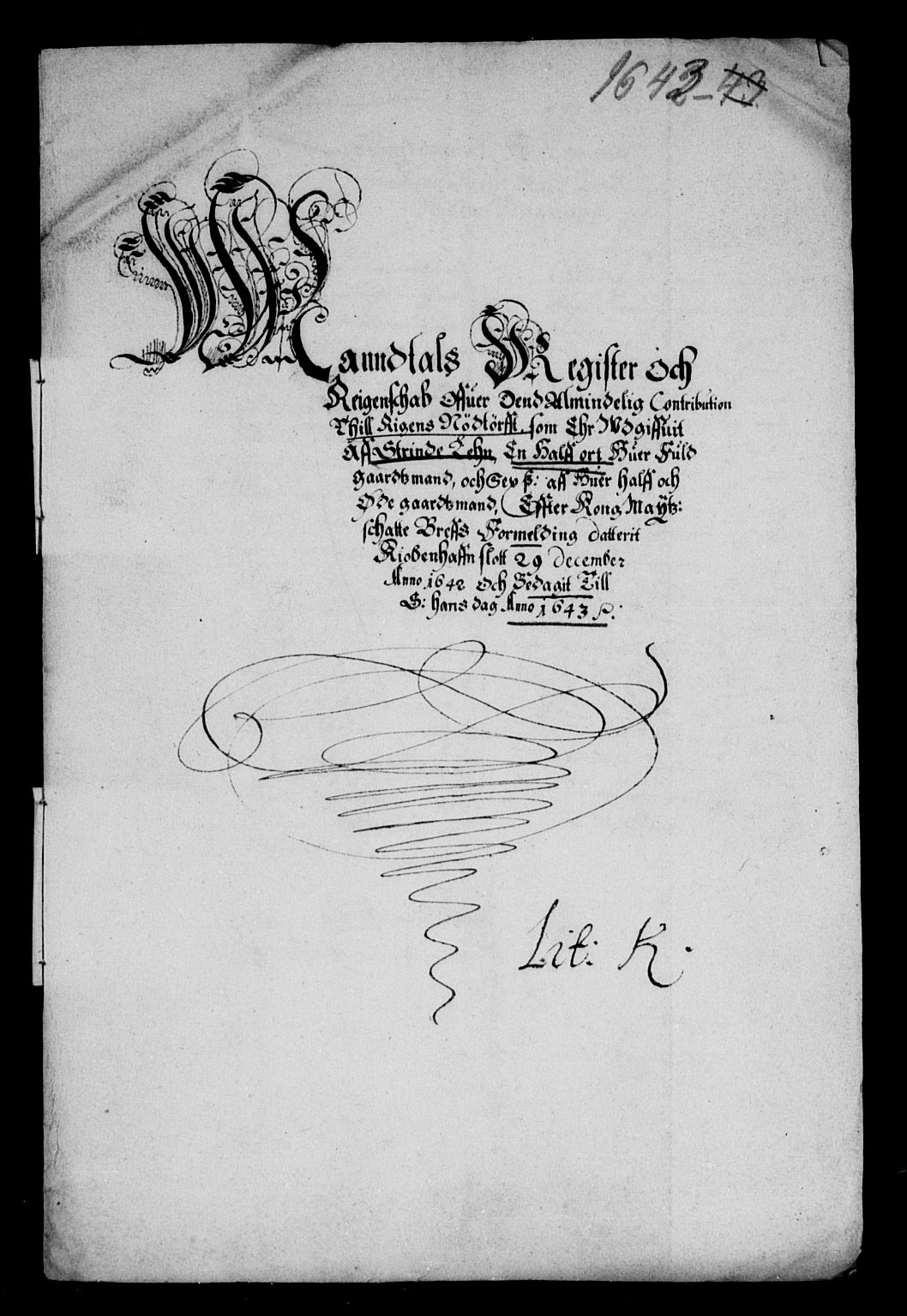 Rentekammeret inntil 1814, Reviderte regnskaper, Lensregnskaper, RA/EA-5023/R/Rb/Rbw/L0080: Trondheim len, 1643-1644