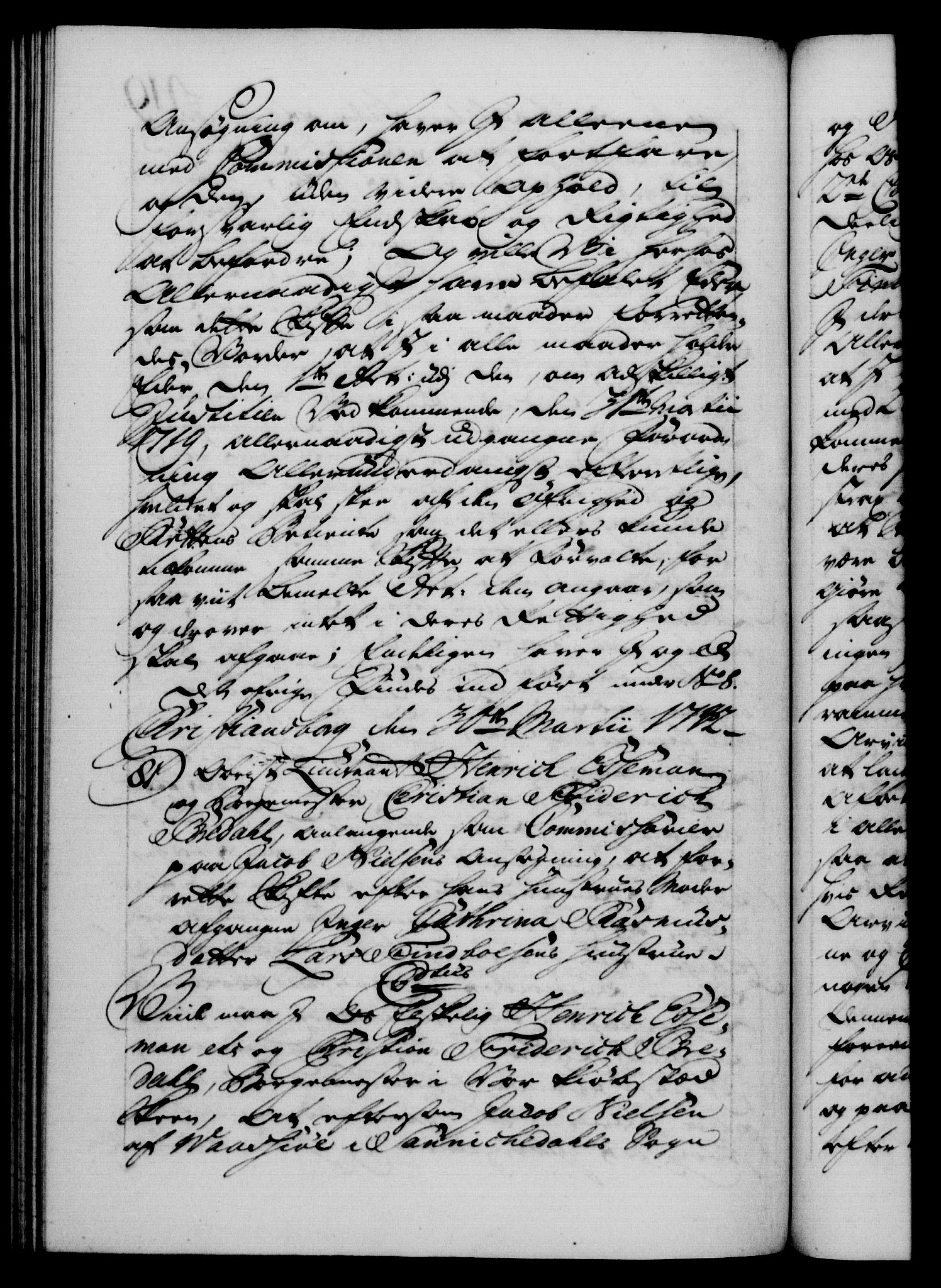 Danske Kanselli 1572-1799, AV/RA-EA-3023/F/Fc/Fca/Fcab/L0029: Norske tegnelser, 1741-1743, s. 419b