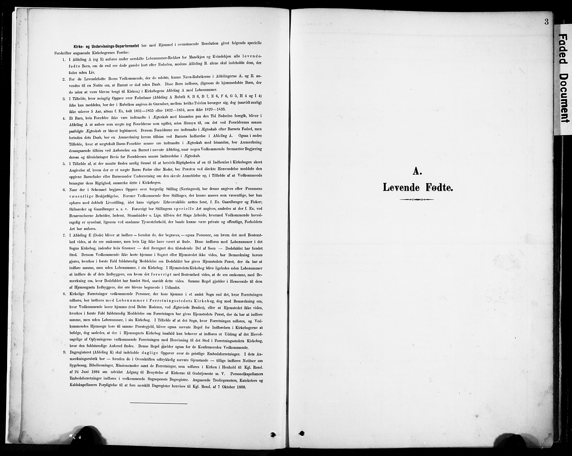 Lye sokneprestkontor, SAST/A-101794/001/30BA/L0012: Ministerialbok nr. A 11, 1896-1909, s. 3