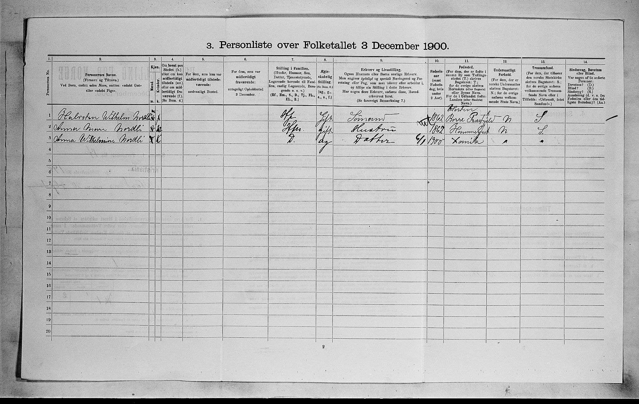 SAO, Folketelling 1900 for 0301 Kristiania kjøpstad, 1900, s. 31957