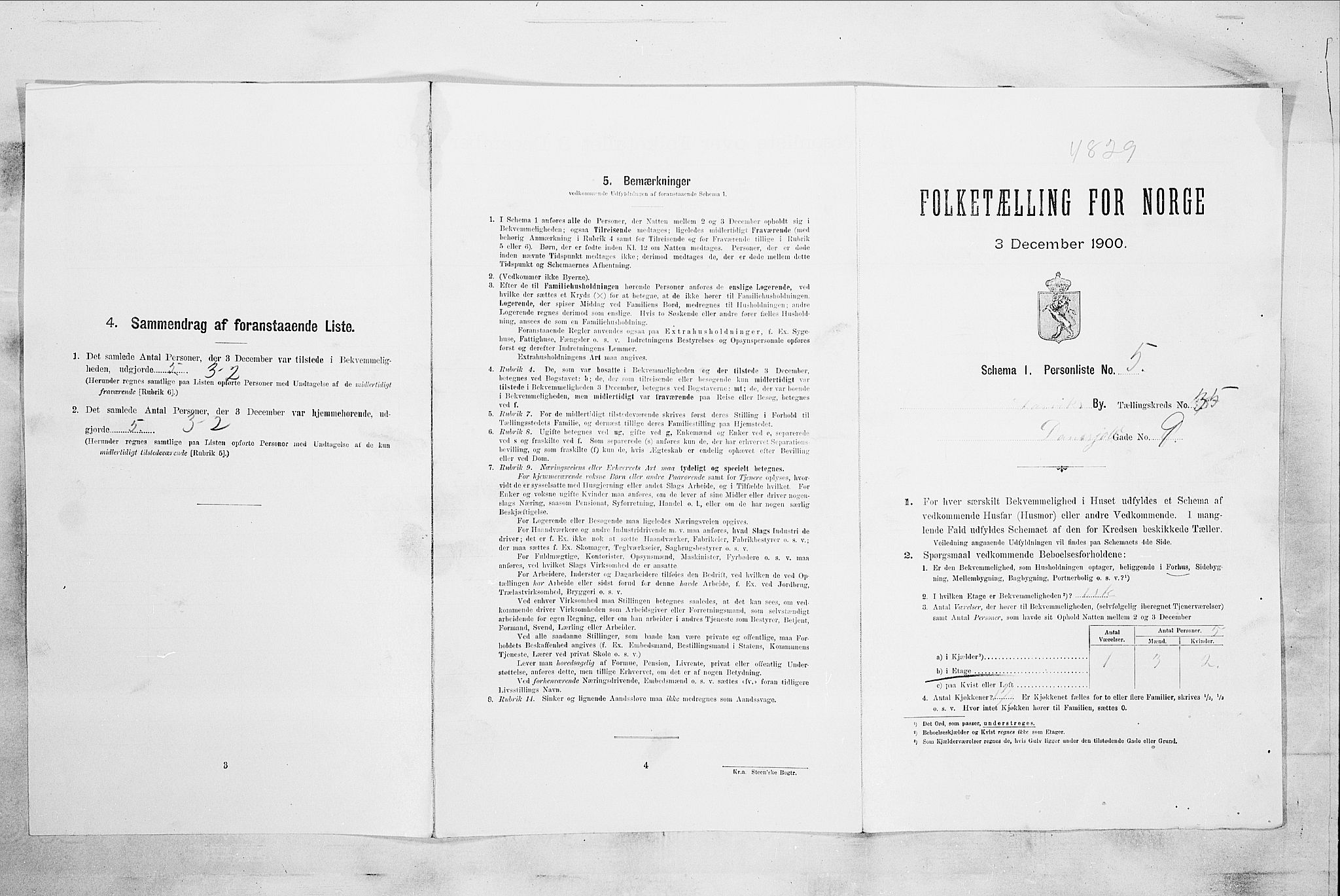 RA, Folketelling 1900 for 0707 Larvik kjøpstad, 1900, s. 4450