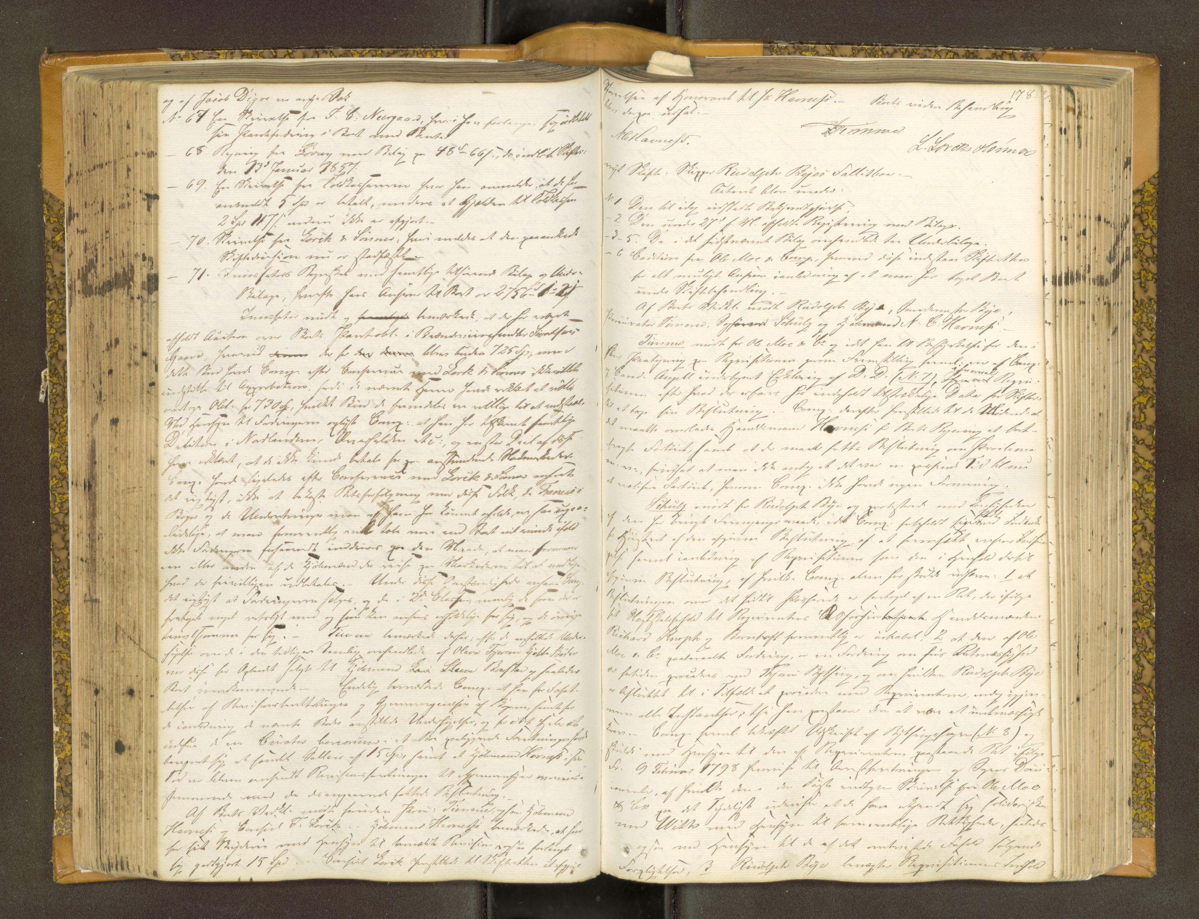 Trondheim byfogd, AV/SAT-A-0003/1/3/3B/L0005: Skiftebehandlingsprotokoll (u/ register) gml.nr.29. U, 1851-1859, s. 178