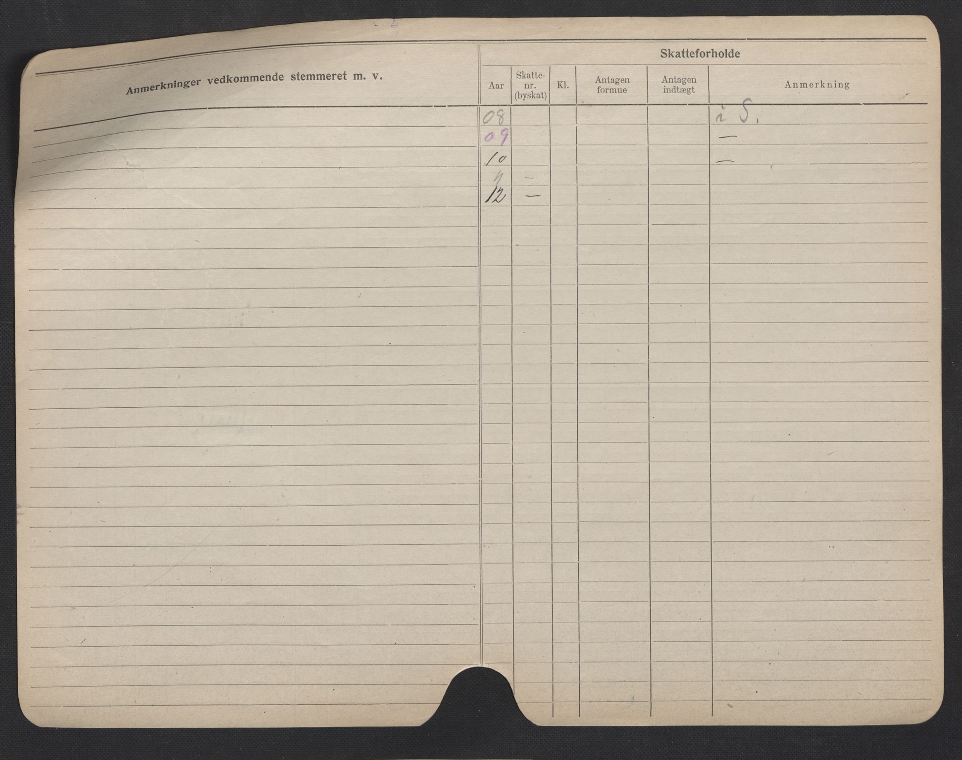 Oslo folkeregister, Registerkort, AV/SAO-A-11715/F/Fa/Fac/L0007: Menn, 1906-1914, s. 77b
