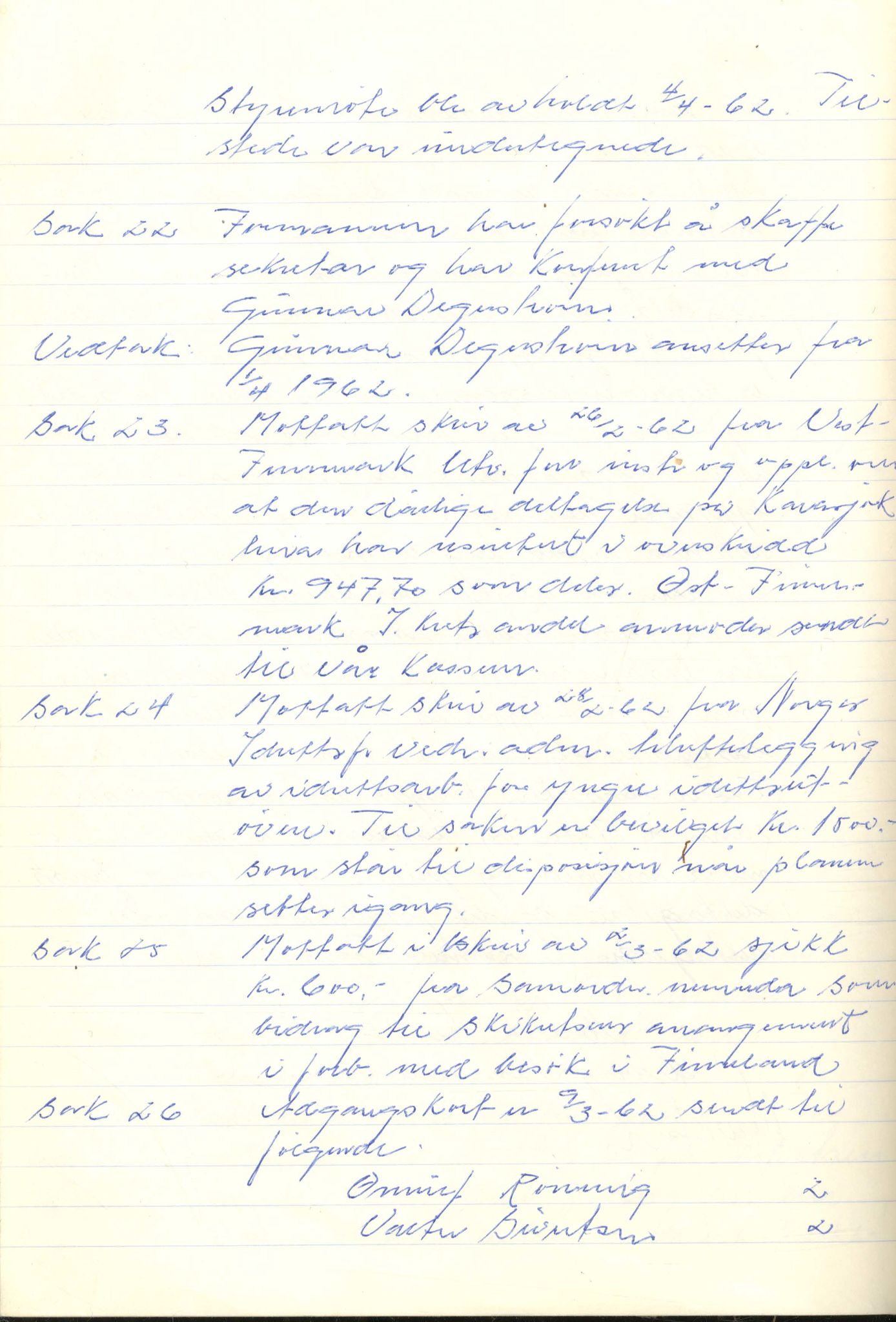 Aust-Finnmark Idrettskrets , FMFB/A-1041/A/L0005: Møteprotokoll for styre, ting og arbeidsutvalg, 1958-1963, s. 159