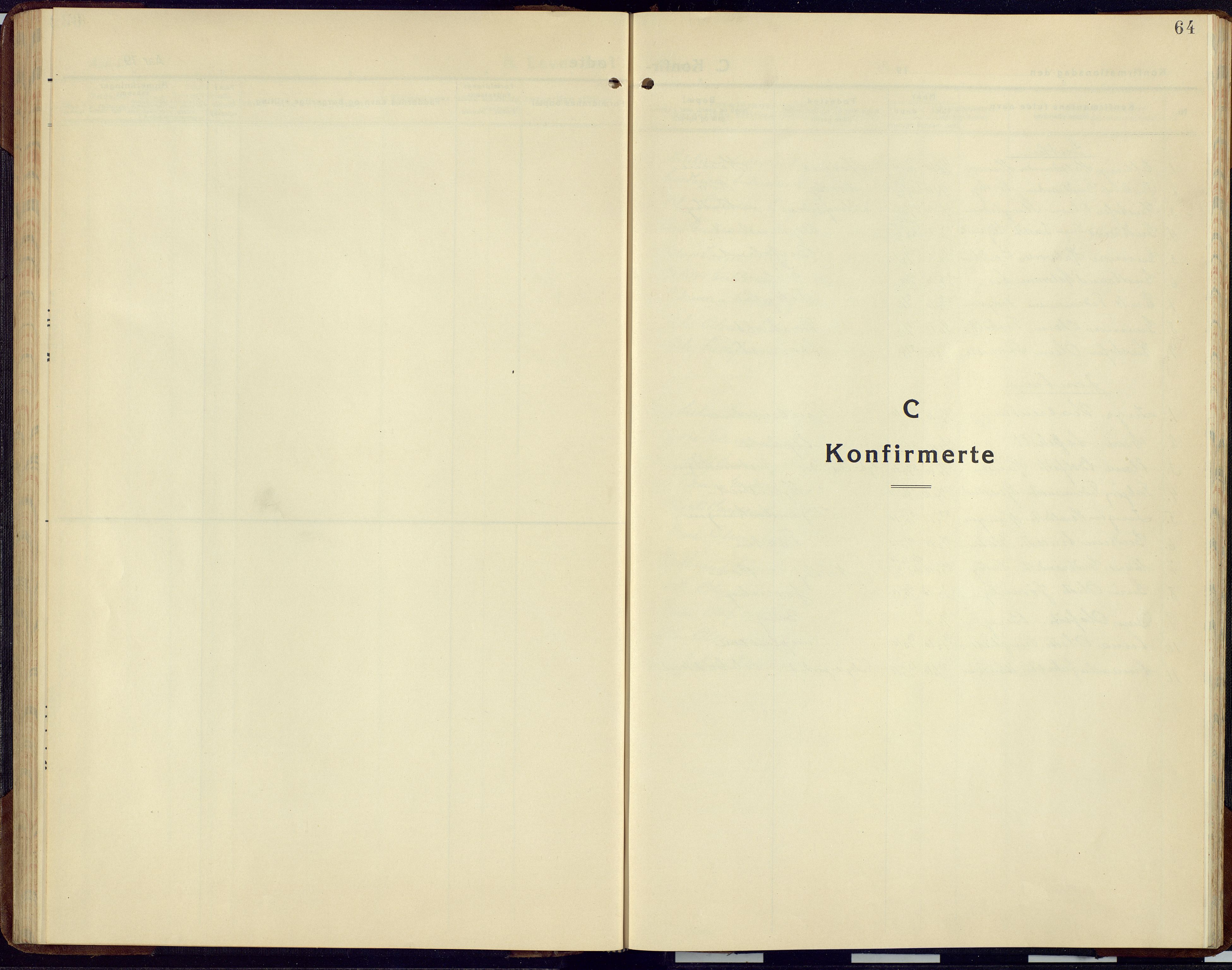 Sør-Aurdal prestekontor, AV/SAH-PREST-128/H/Ha/Hab/L0012: Klokkerbok nr. 12, 1924-1956, s. 64