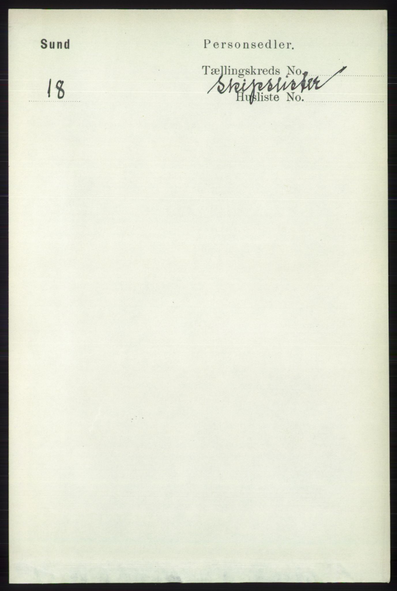 RA, Folketelling 1891 for 1245 Sund herred, 1891, s. 2633