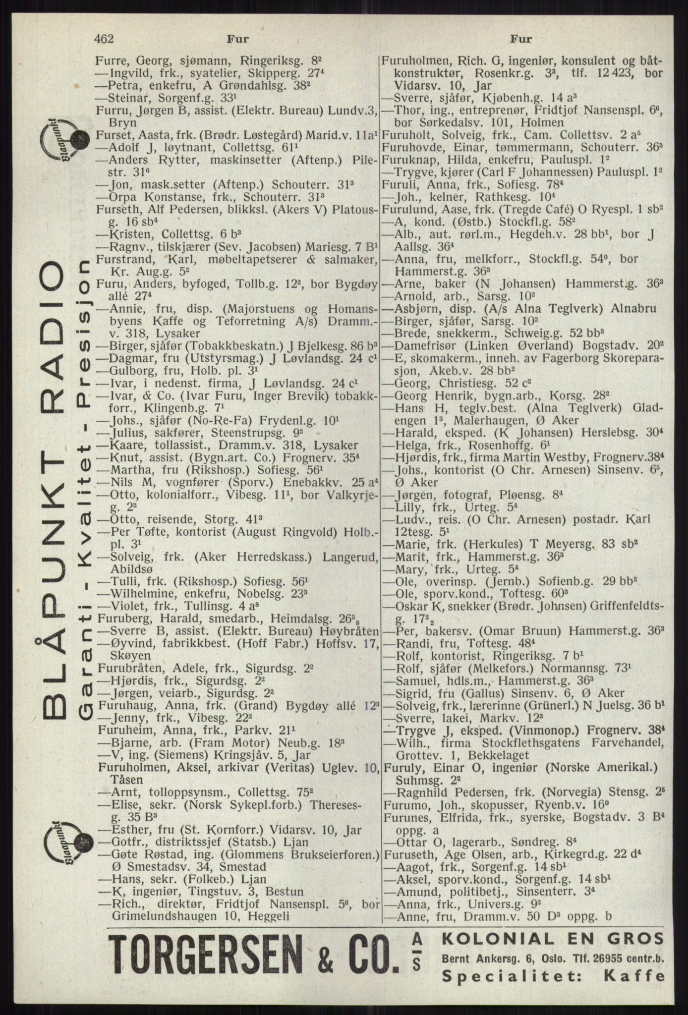 Kristiania/Oslo adressebok, PUBL/-, 1941, s. 462