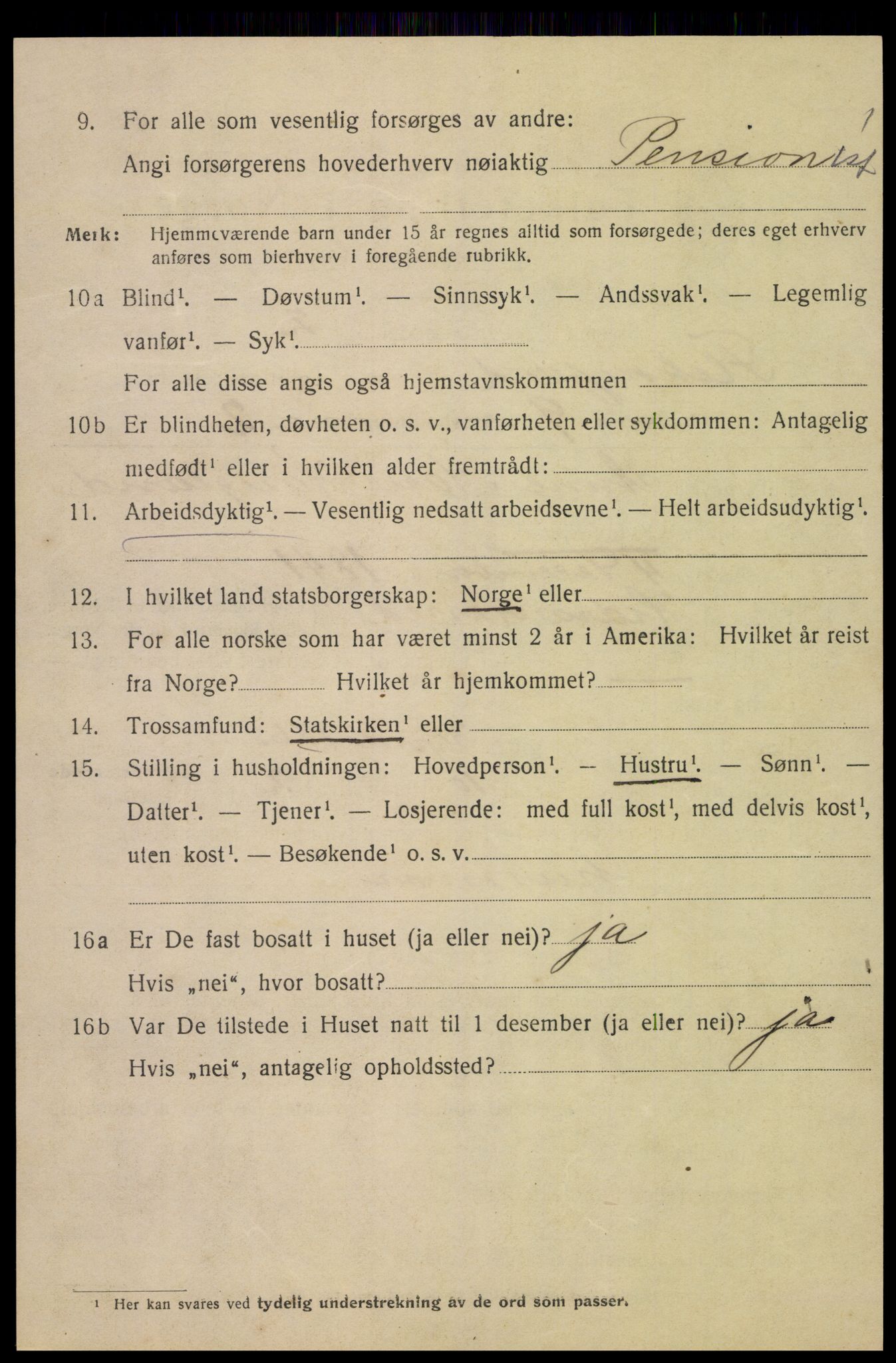 SAK, Folketelling 1920 for 1004 Flekkefjord kjøpstad, 1920, s. 5849