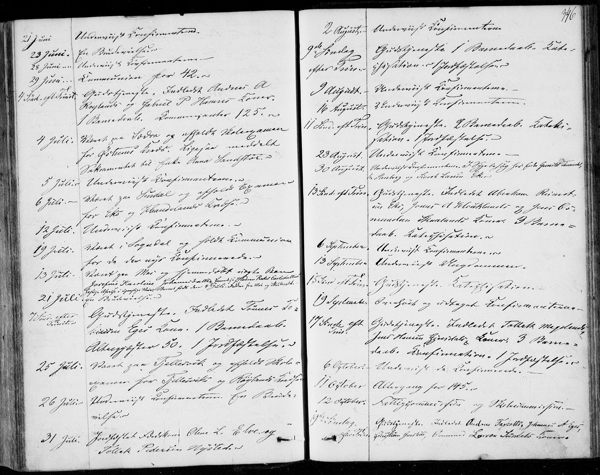 Lund sokneprestkontor, AV/SAST-A-101809/S06/L0009: Ministerialbok nr. A 8, 1853-1877, s. 346
