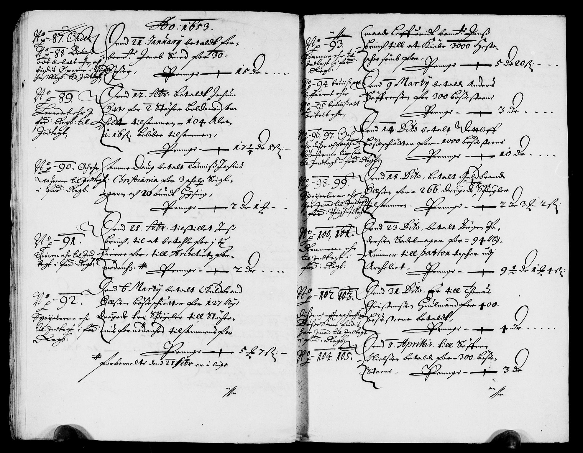 Rentekammeret inntil 1814, Reviderte regnskaper, Lensregnskaper, AV/RA-EA-5023/R/Rb/Rba/L0213: Akershus len, 1652-1653