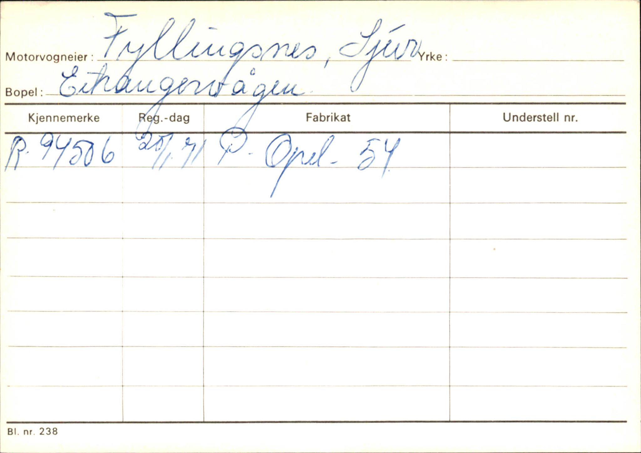 Statens vegvesen, Hordaland vegkontor, AV/SAB-A-5201/2/Ha/L0015: R-eierkort F-G, 1920-1971, s. 121