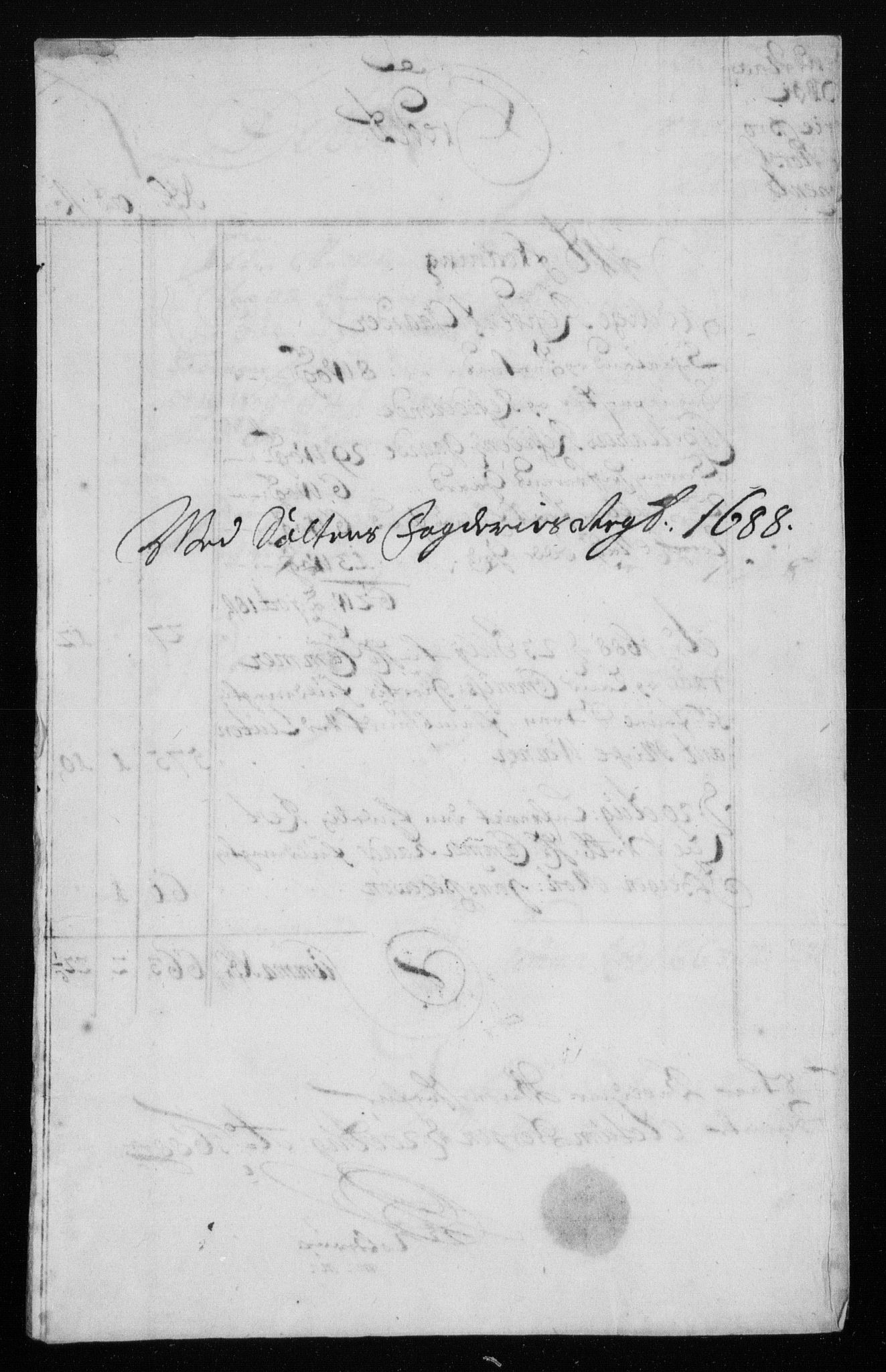 Rentekammeret inntil 1814, Reviderte regnskaper, Stiftamtstueregnskaper, Trondheim stiftamt og Nordland amt, RA/EA-6044/R/Rh/L0009: Nordland amt, 1687