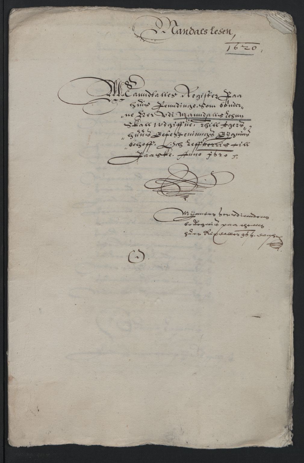 Rentekammeret inntil 1814, Reviderte regnskaper, Lensregnskaper, RA/EA-5023/R/Rb/Rba/L0056: Akershus len, 1620