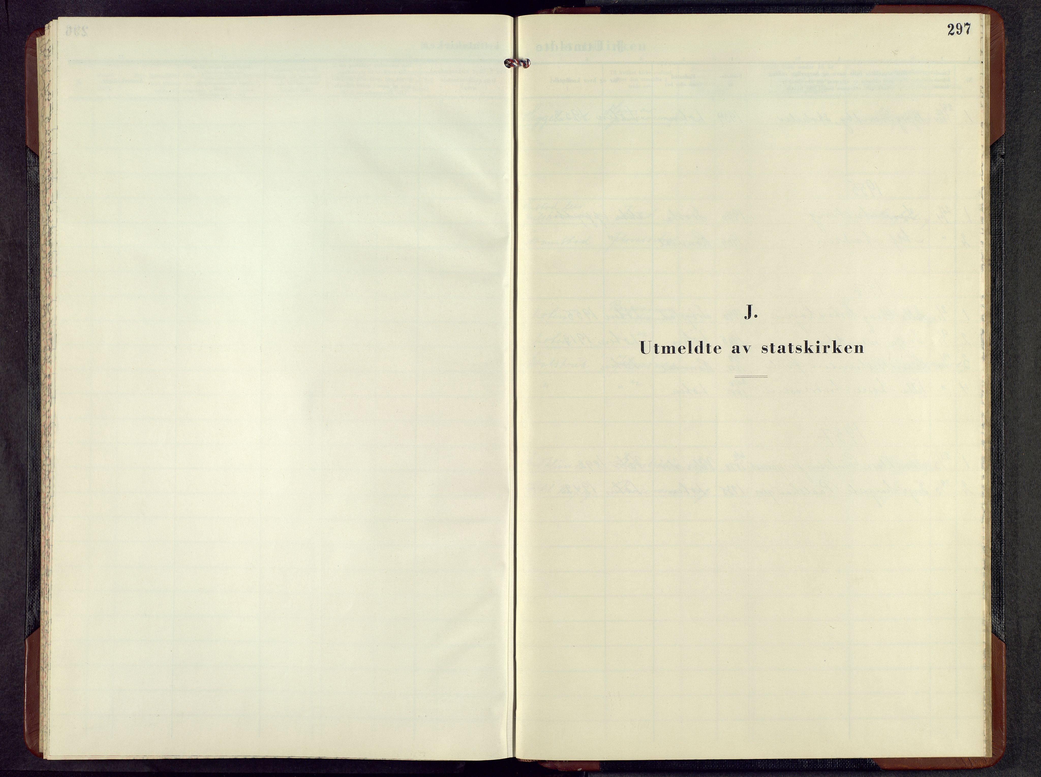 Løten prestekontor, SAH/PREST-022/L/La/L0012: Klokkerbok nr. 12, 1954-1957, s. 297